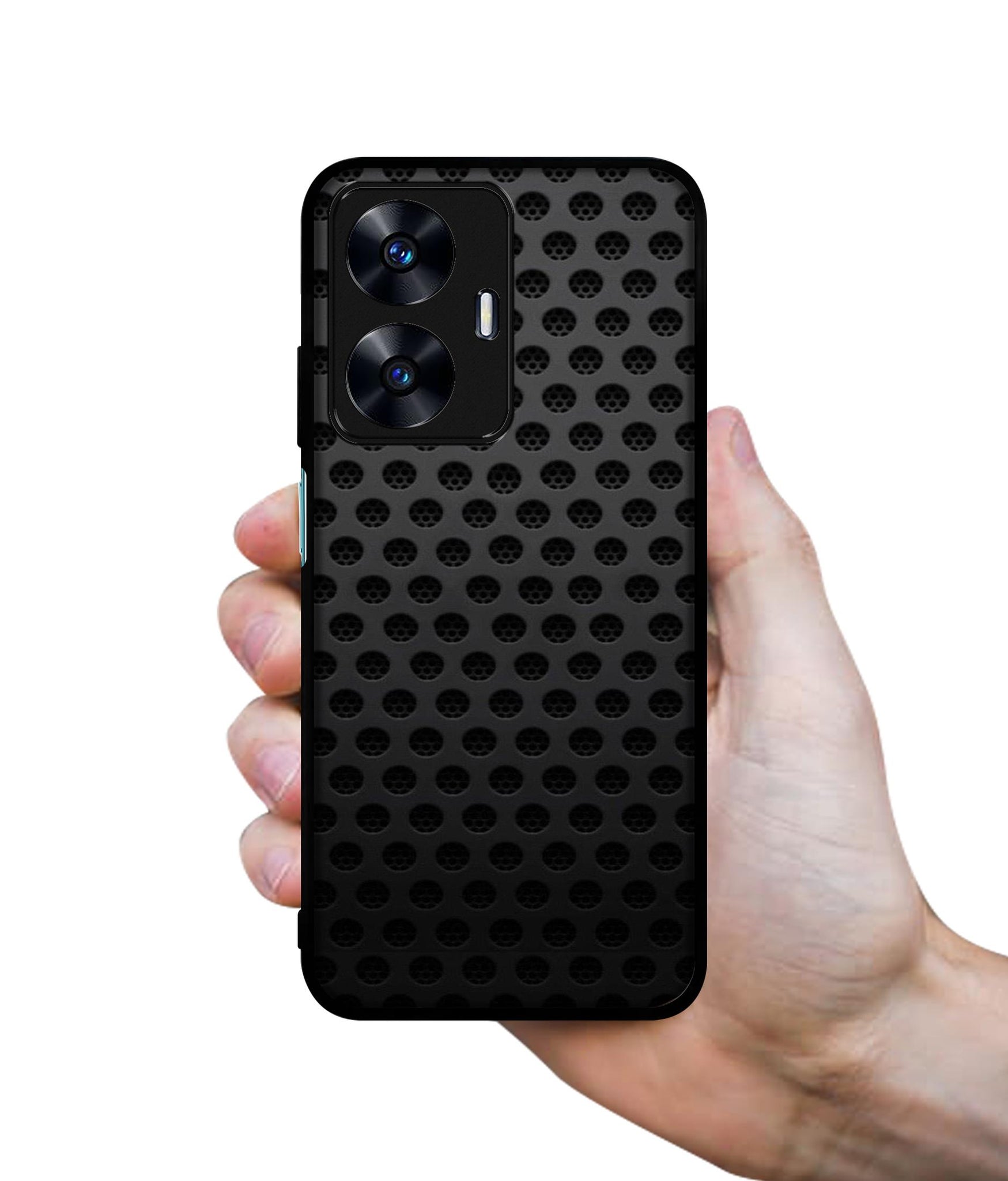 Black Circle Designer 2D Printed Back Case Cover for Realme C55 4G / Narzo N55 4G