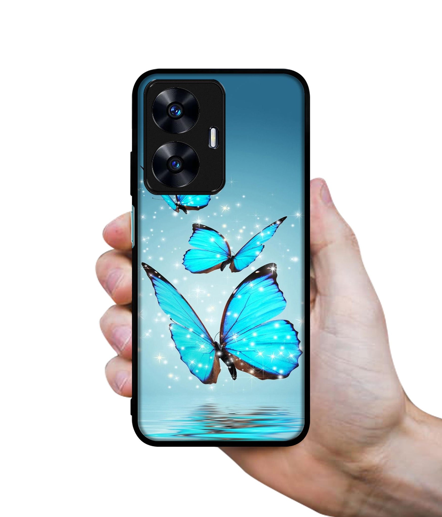 Flying Butterflies Designer 2D Printed Back Case Cover for Realme C55 4G / Narzo N55 4G