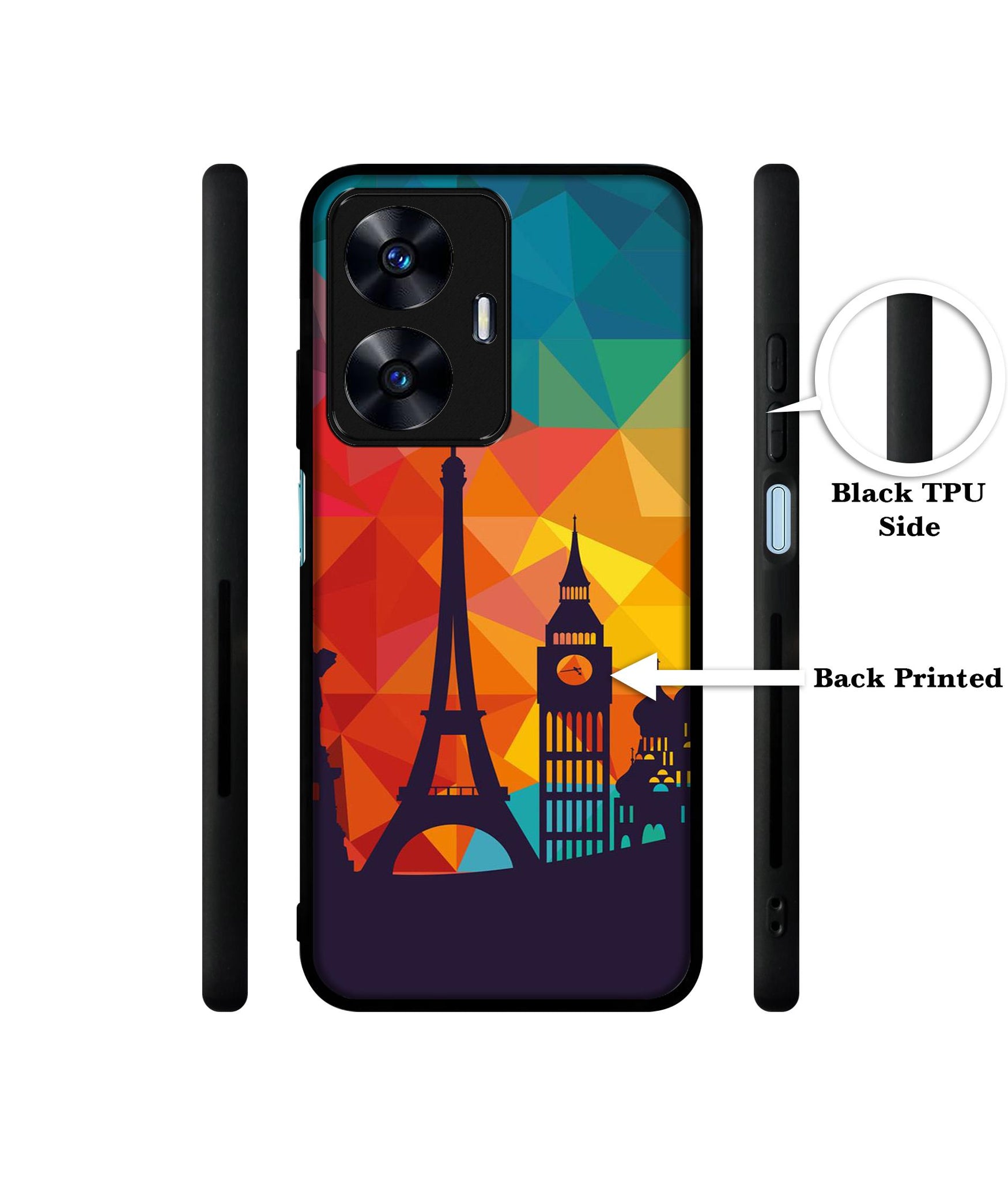 Colored Paris Designer 2D Printed Back Case Cover for Realme C55 4G / Narzo N55 4G