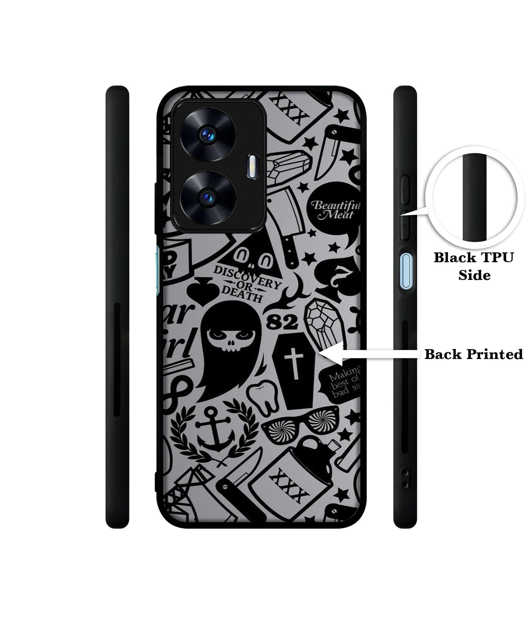 Discover Or Death Designer 2D Printed Back Case Cover for Realme C55 4G / Narzo N55 4G