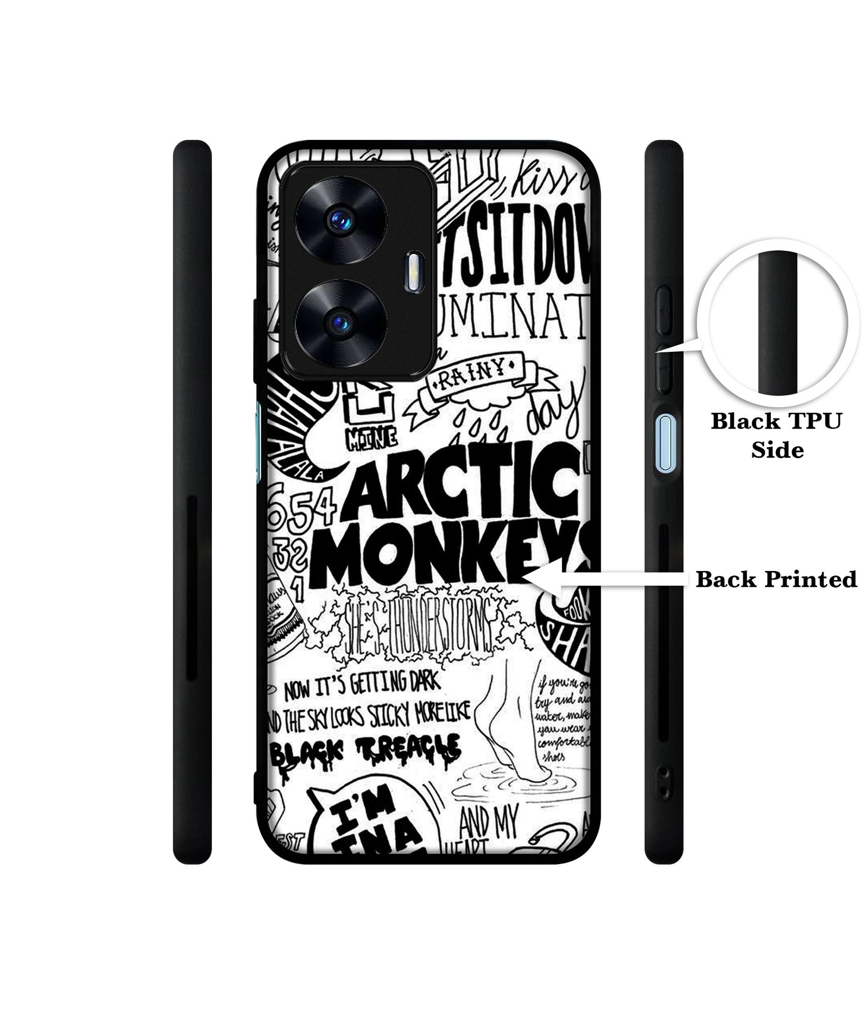 Arctic Monkeys Pattern Designer 2D Printed Back Case Cover for Realme C55 4G / Narzo N55 4G