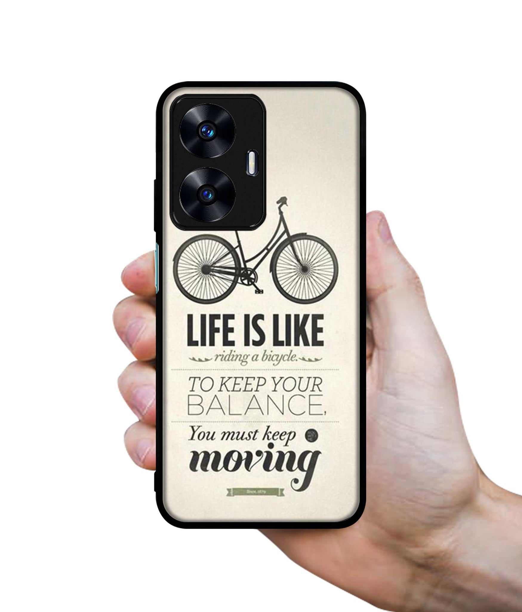 Life is Like Moving Designer 2D Printed Back Case Cover for Realme C55 4G / Narzo N55 4G