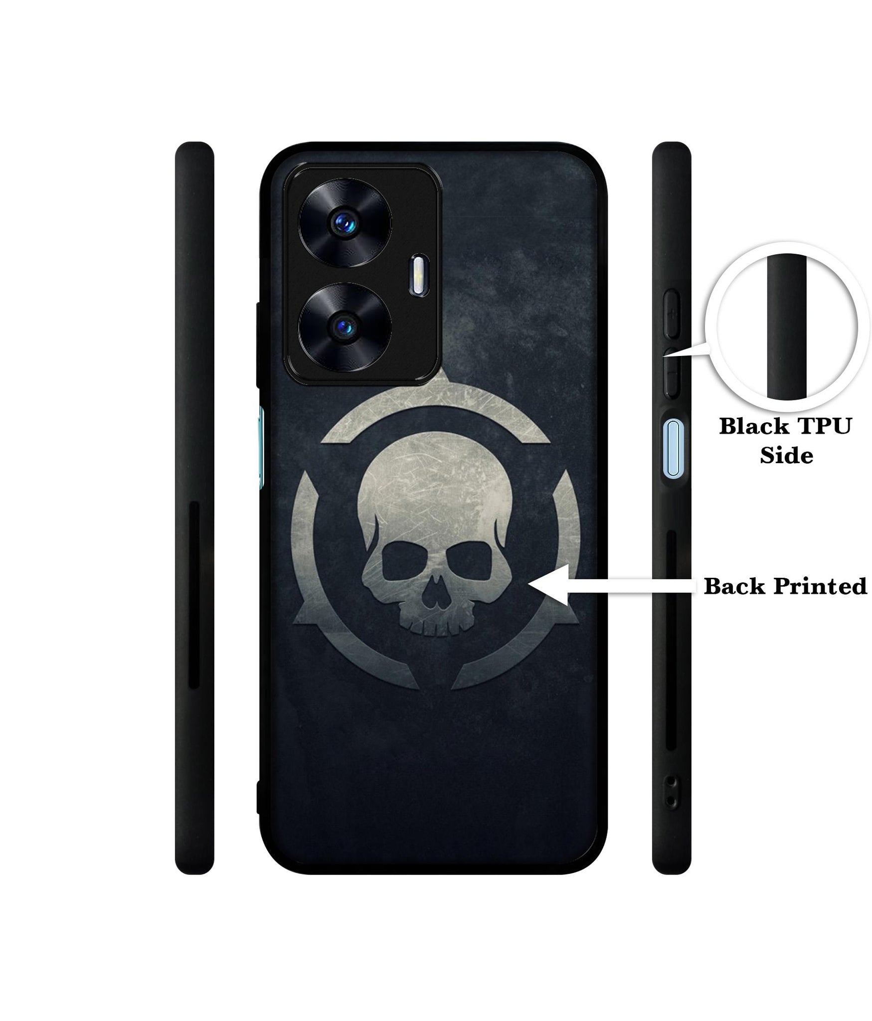 Skull Pattern Print Designer 2D Printed Back Case Cover for Realme C55 4G / Narzo N55 4G