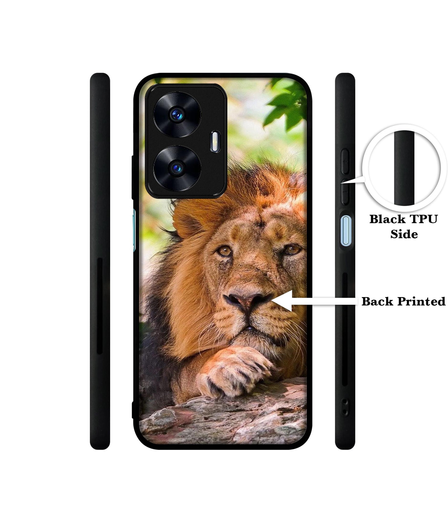 Tiger Pattern Print Designer 2D Printed Back Case Cover for Realme C55 4G / Narzo N55 4G