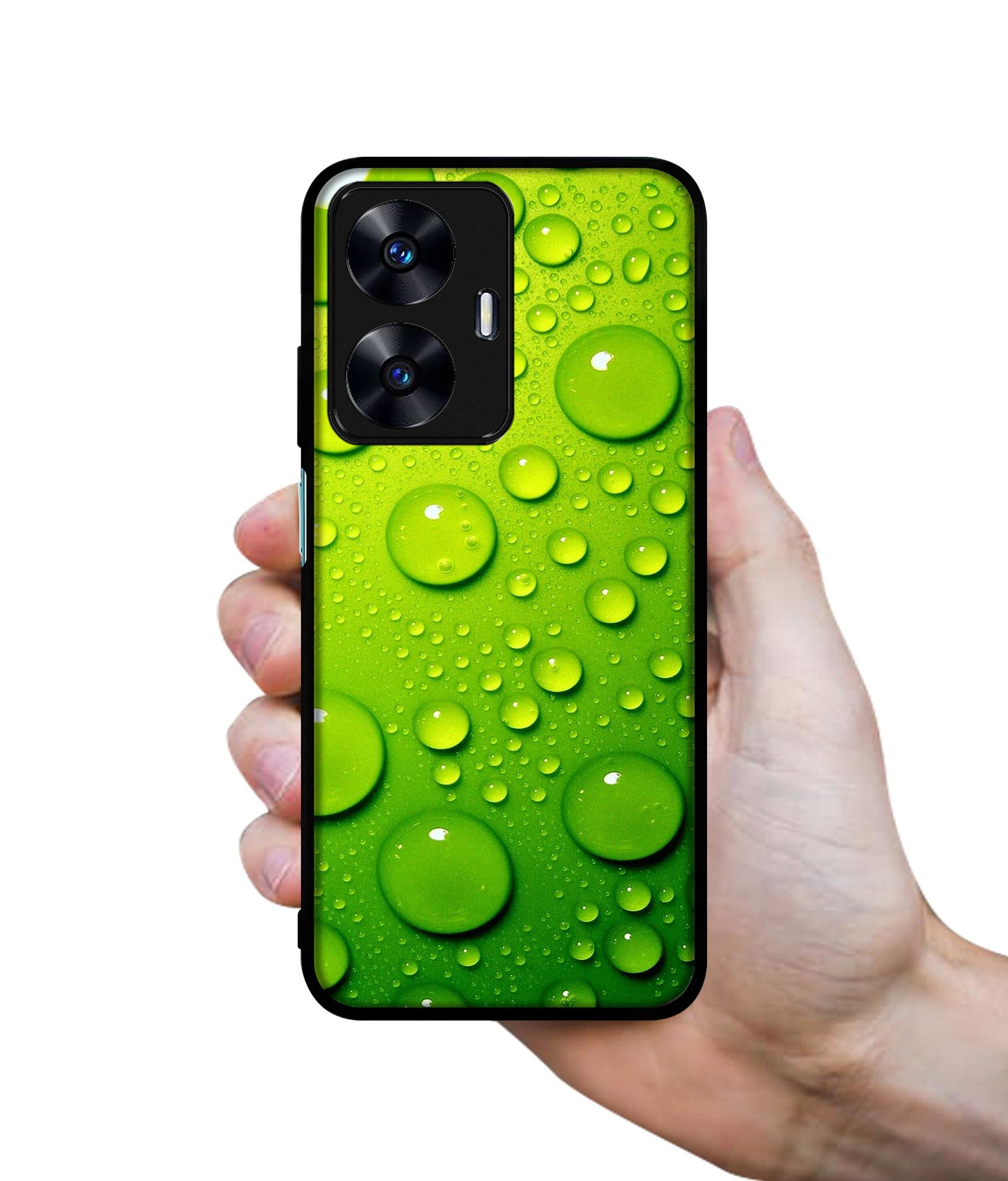 Green Bubbles Designer 2D Printed Back Case Cover for Realme C55 4G / Narzo N55 4G