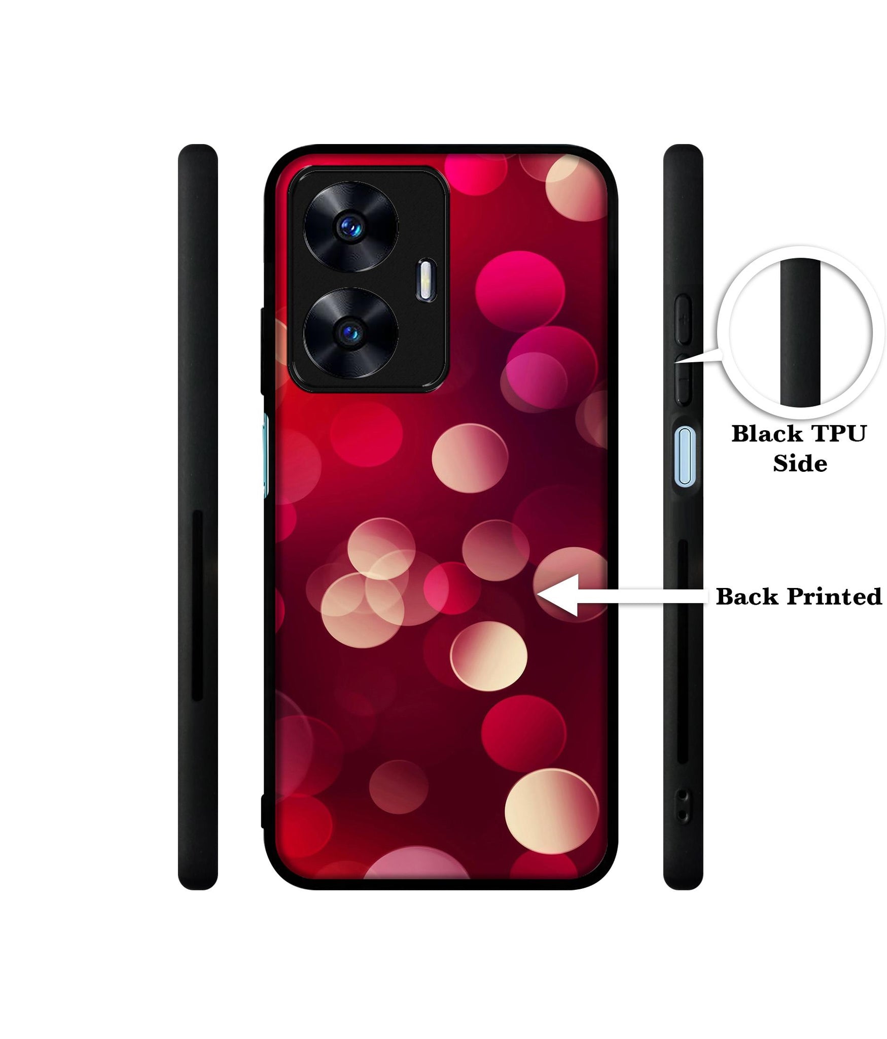 3D Circles Designer 2D Printed Back Case Cover for Realme C55 4G / Narzo N55 4G