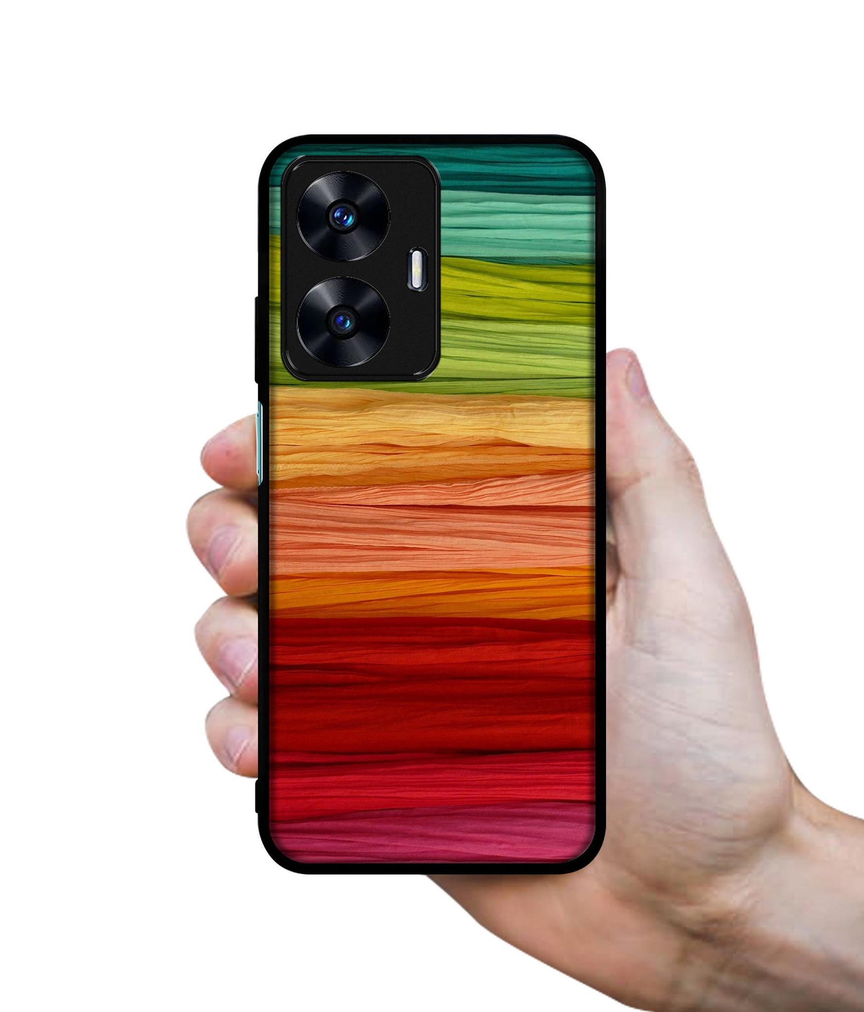 Colorful Thread Designer 2D Printed Back Case Cover for Realme C55 4G / Narzo N55 4G