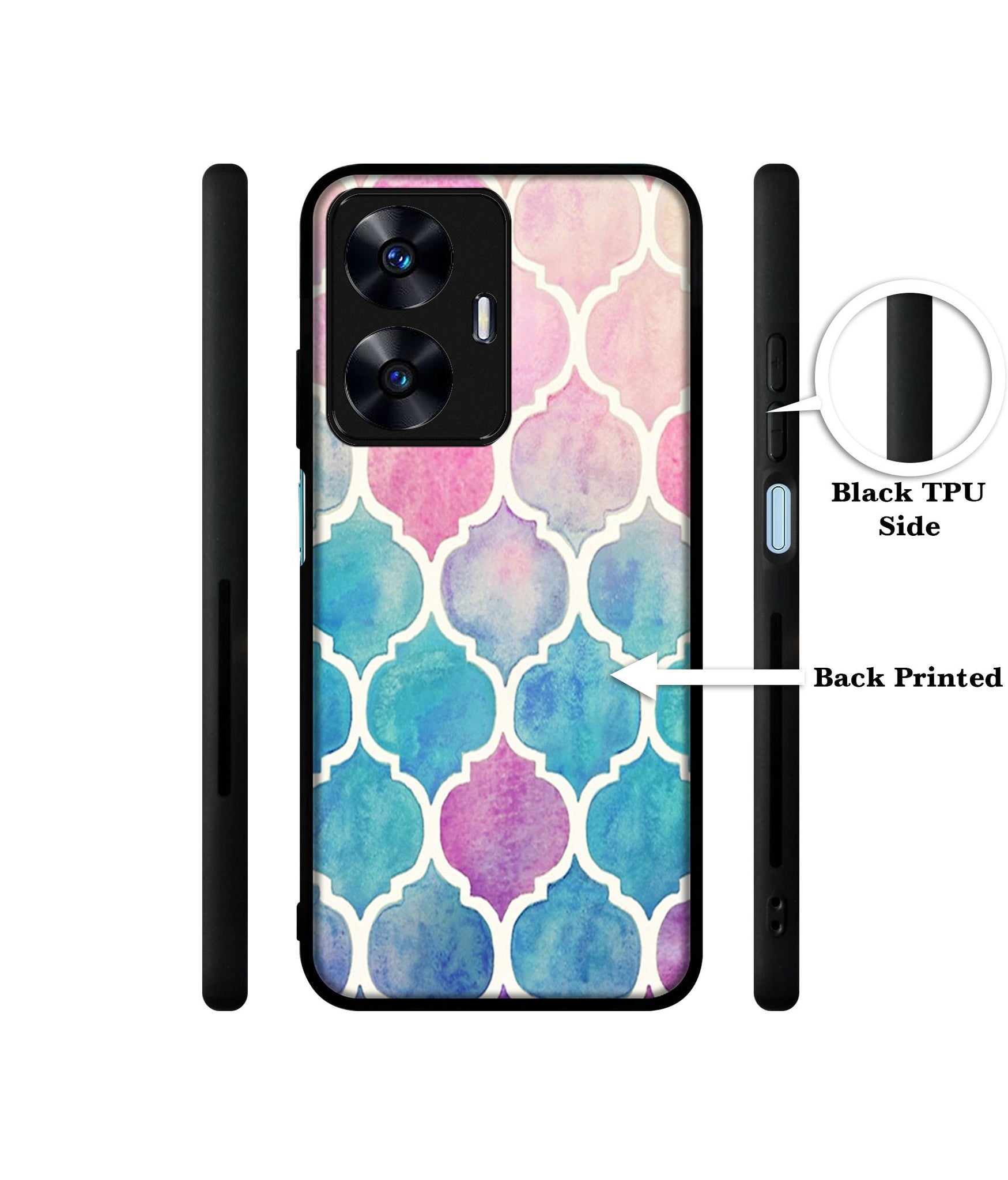 Patterns Art Designer 2D Printed Back Case Cover for Realme C55 4G / Narzo N55 4G