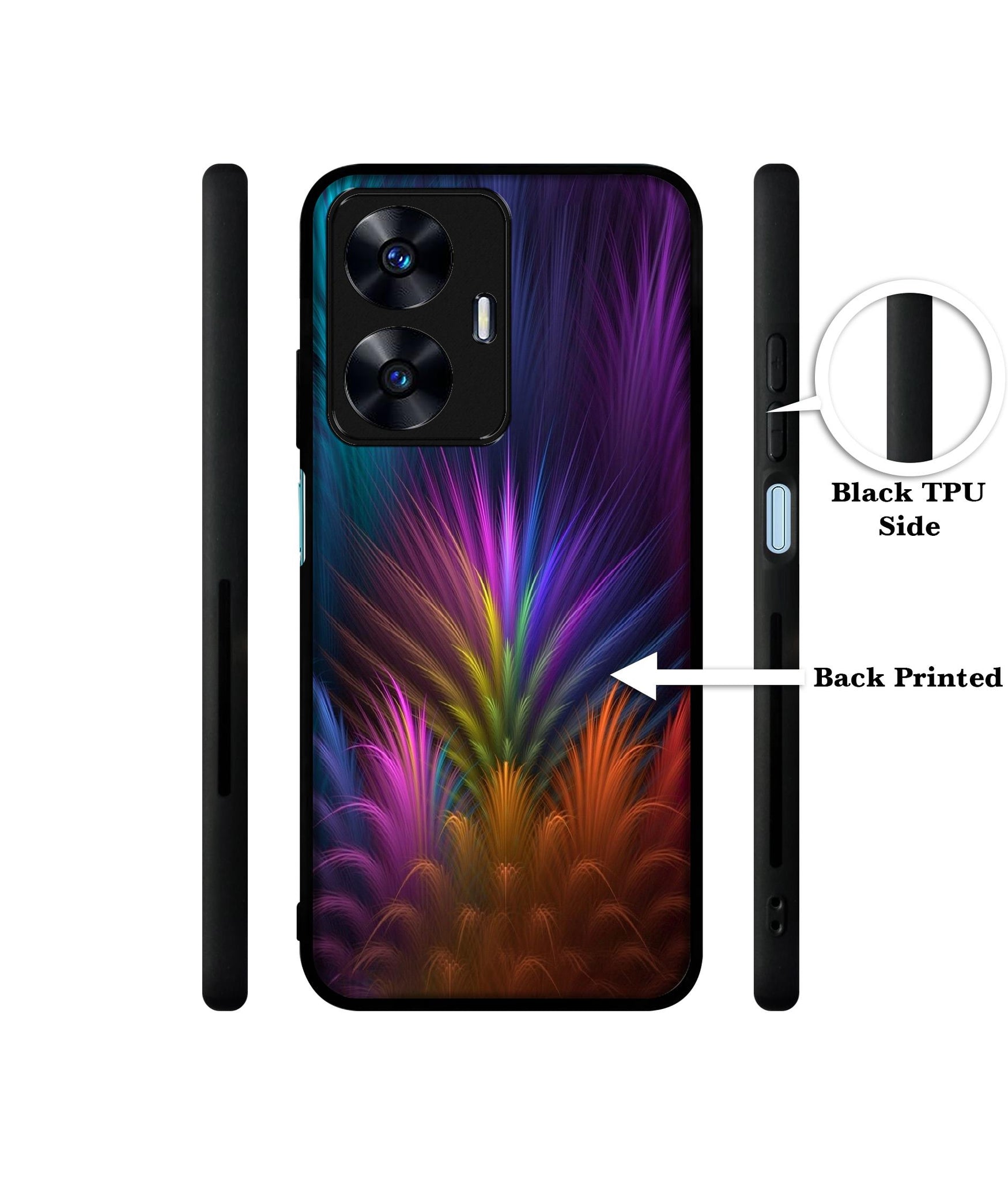 Multicoloured Designer 2D Printed Back Case Cover for Realme C55 4G / Narzo N55 4G