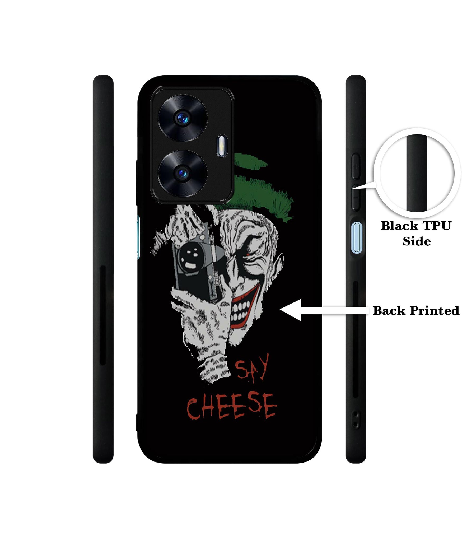 Joker Say Cheese Designer 2D Printed Back Case Cover for Realme C55 4G / Narzo N55 4G