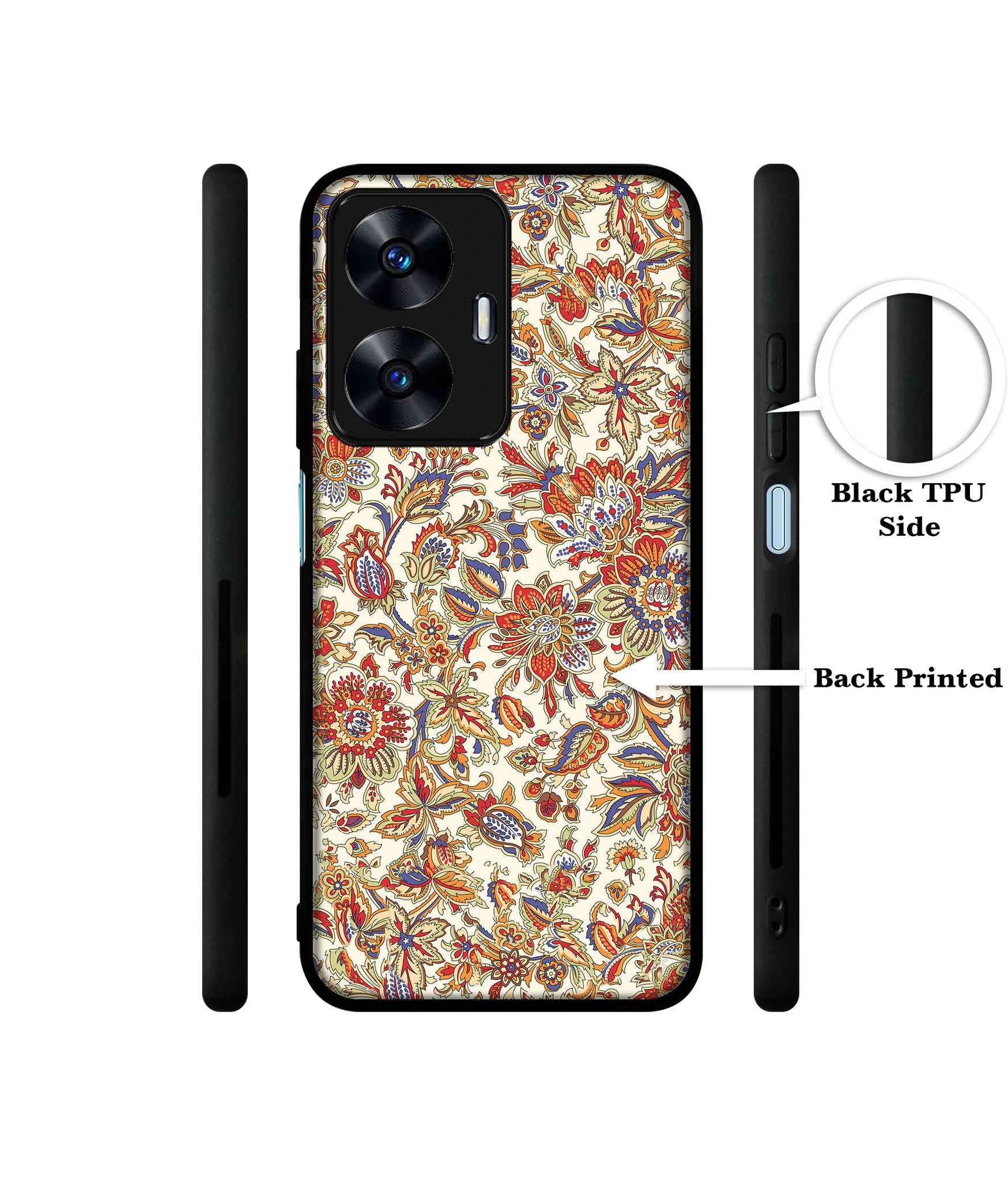 Floral Designer 2D Printed Back Case Cover for Realme C55 4G / Narzo N55 4G
