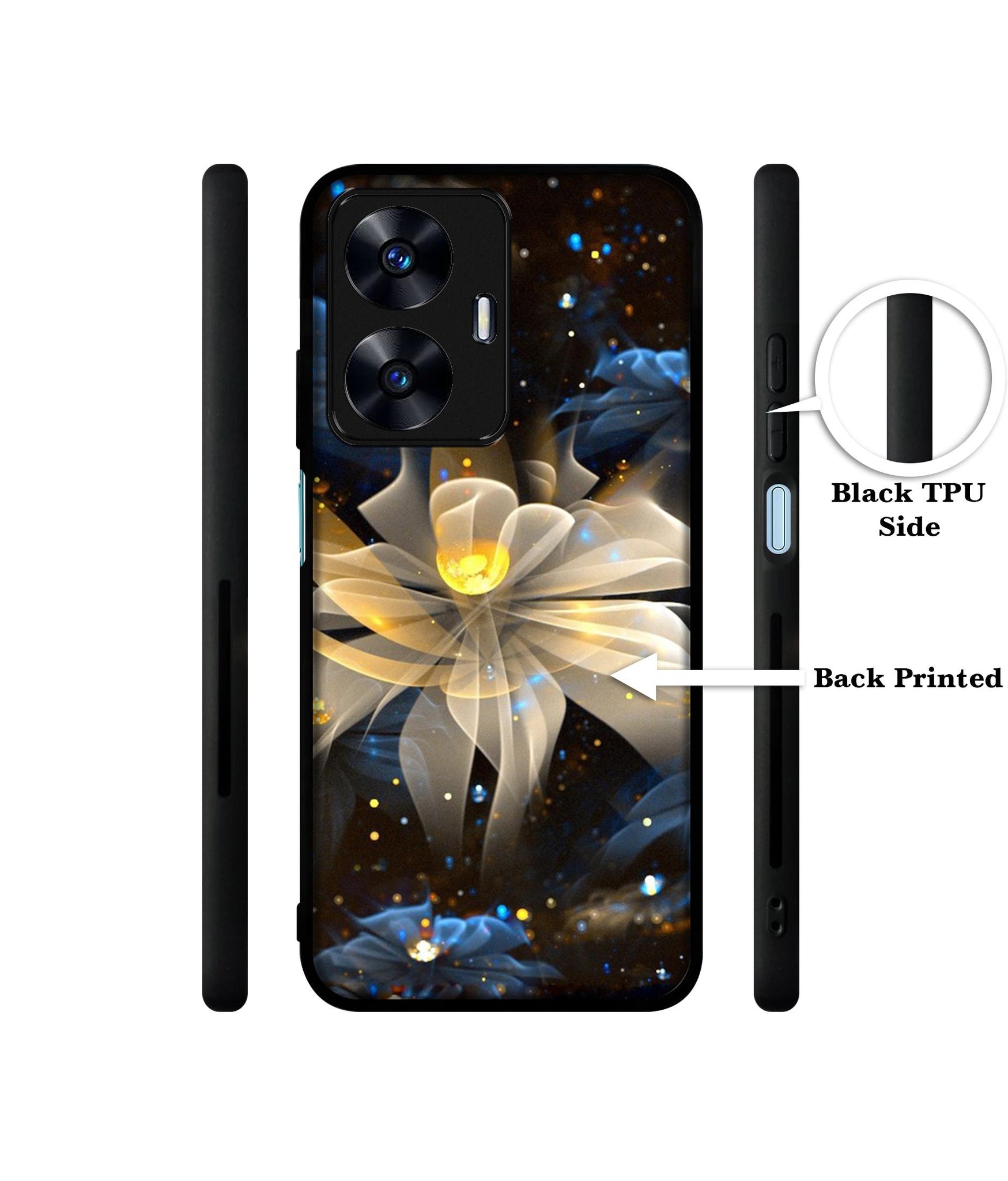 Art Flower Designer 2D Printed Back Case Cover for Realme C55 4G / Narzo N55 4G