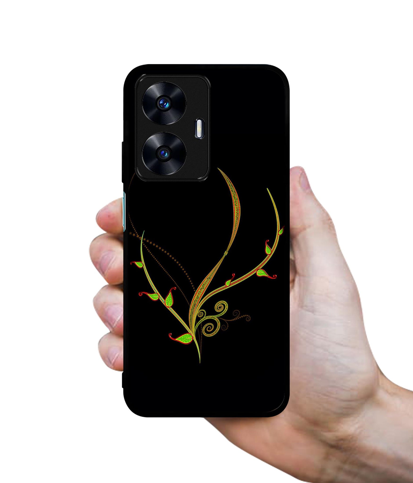 Yellow Pattern Designer 2D Printed Back Case Cover for Realme C55 4G / Narzo N55 4G