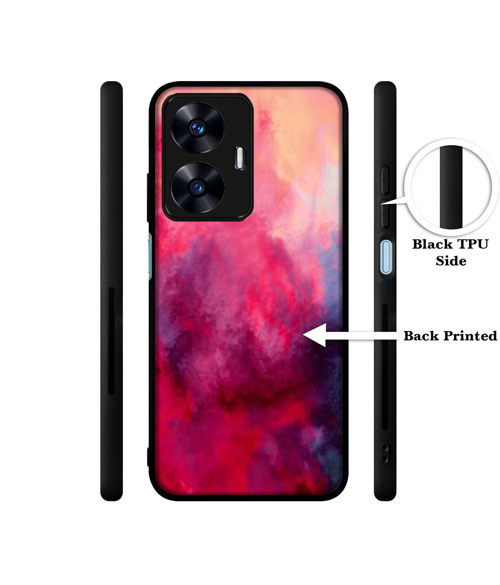 Holi Color Designer 2D Printed Back Case Cover for Realme C55 4G / Narzo N55 4G