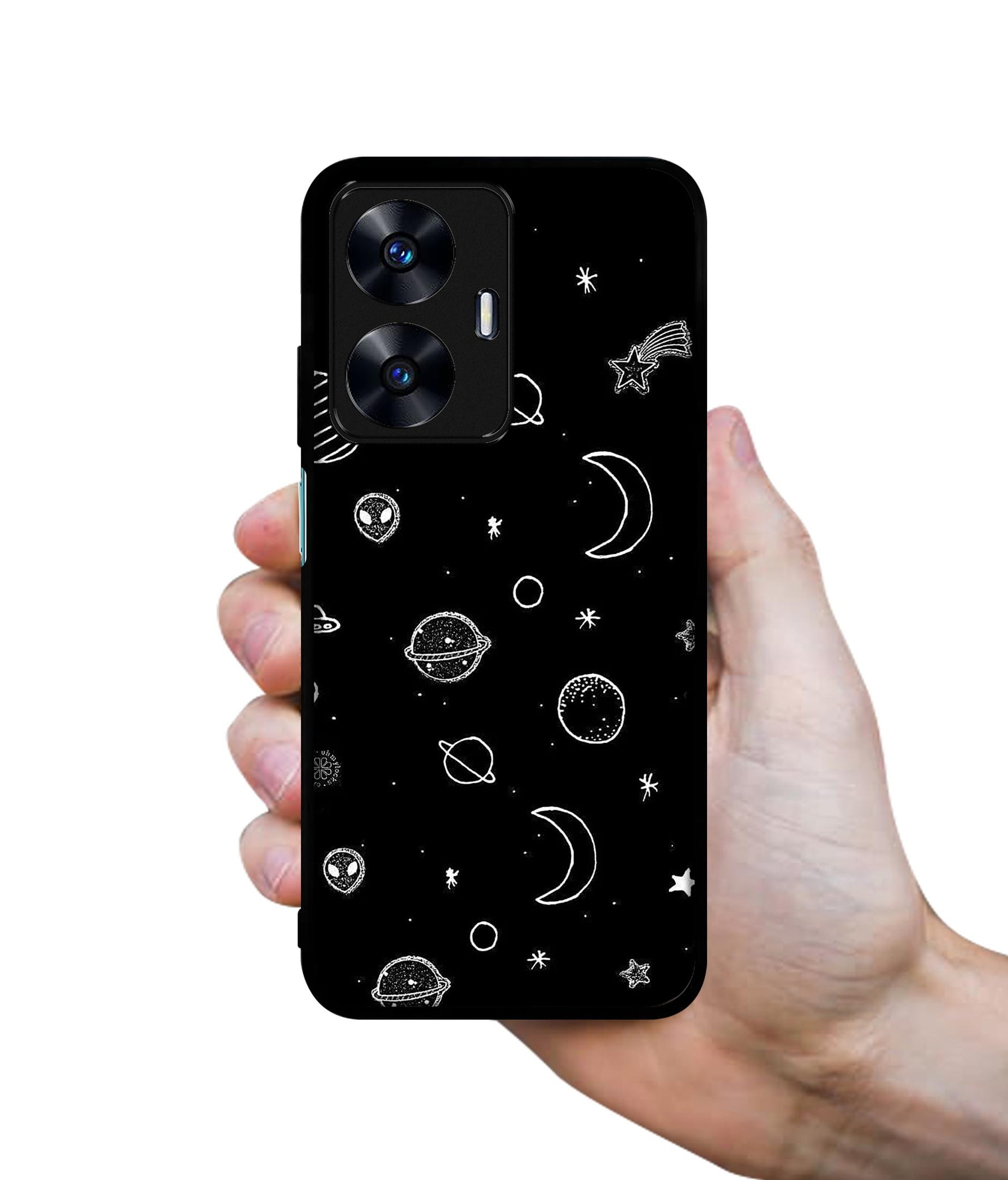 Space Stars Universe Designer 2D Printed Back Case Cover for Realme C55 4G / Narzo N55 4G