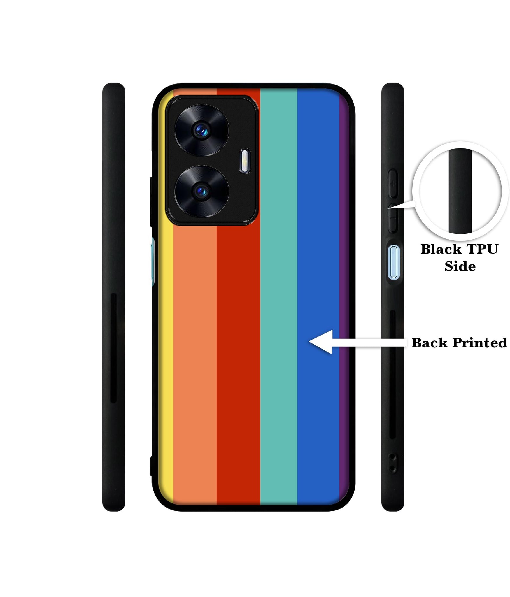 Rainbow Colors Designer 2D Printed Back Case Cover for Realme C55 4G / Narzo N55 4G