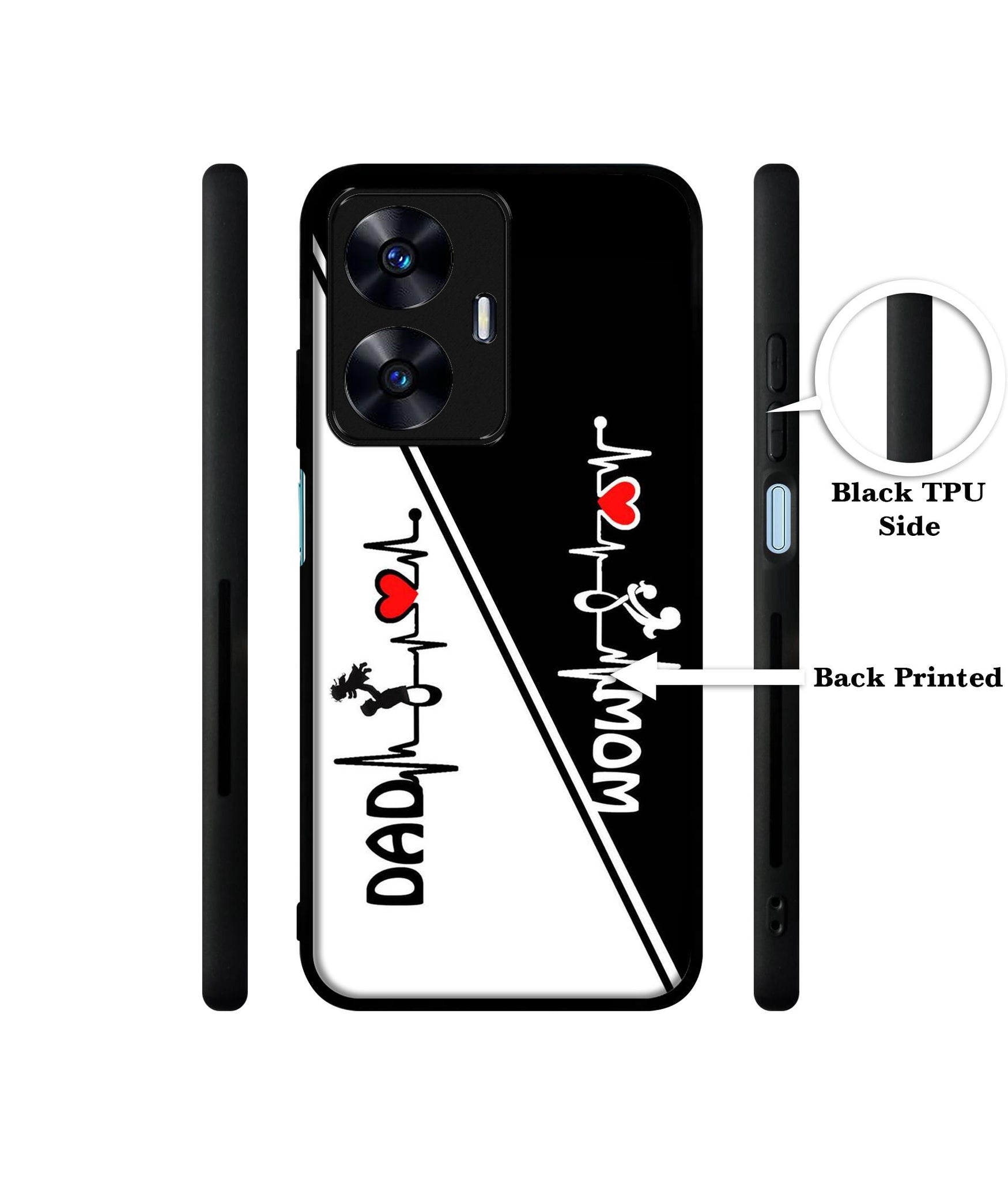 Mom and Dad Lover Designer 2D Printed Back Case Cover for Realme C55 4G / Narzo N55 4G