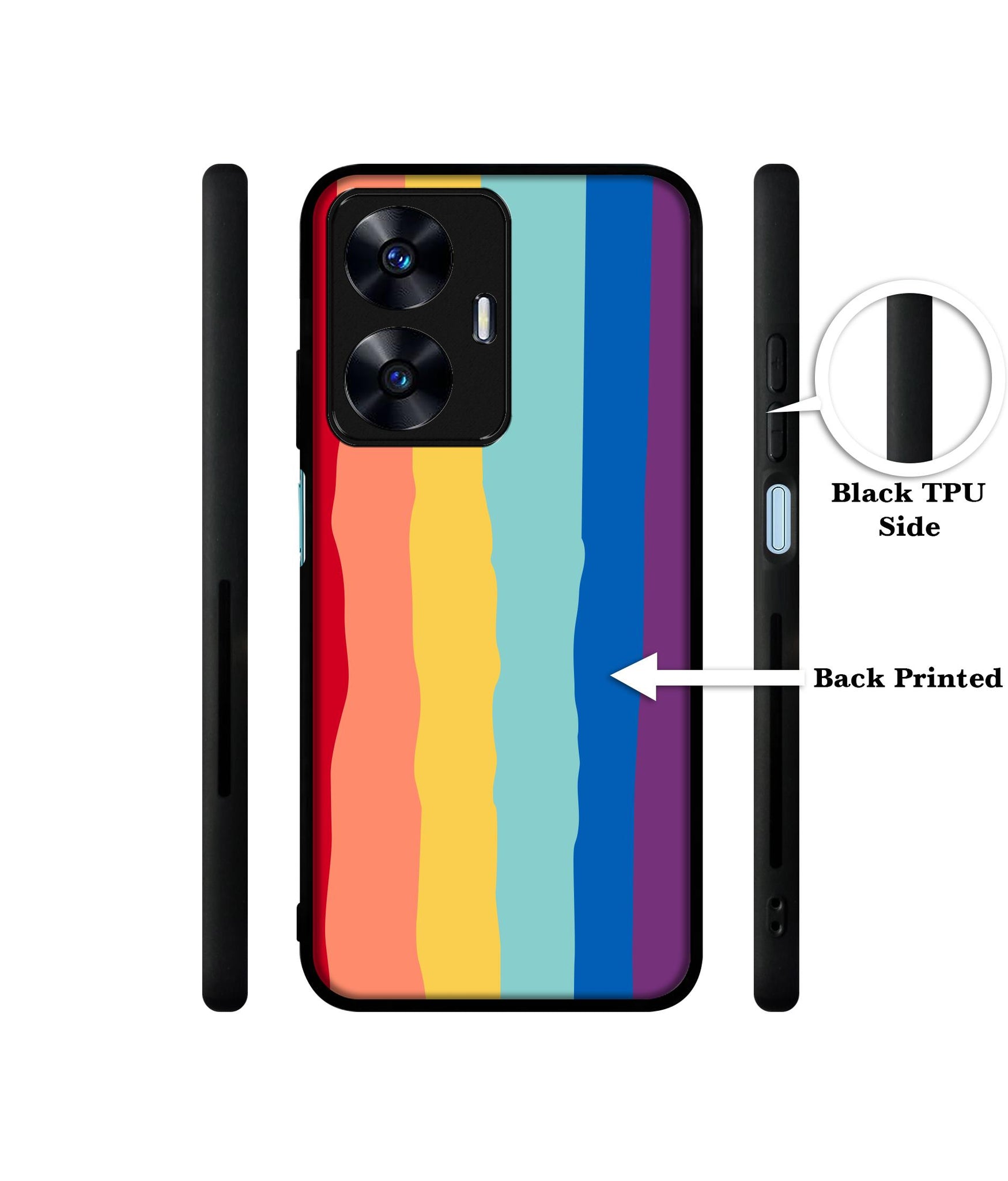 Rainbow Designer 2D Printed Back Case Cover for Realme C55 4G / Narzo N55 4G