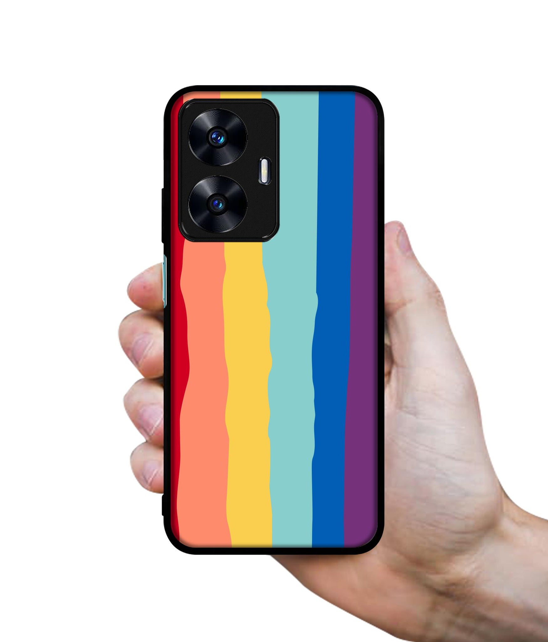 Rainbow Designer 2D Printed Back Case Cover for Realme C55 4G / Narzo N55 4G