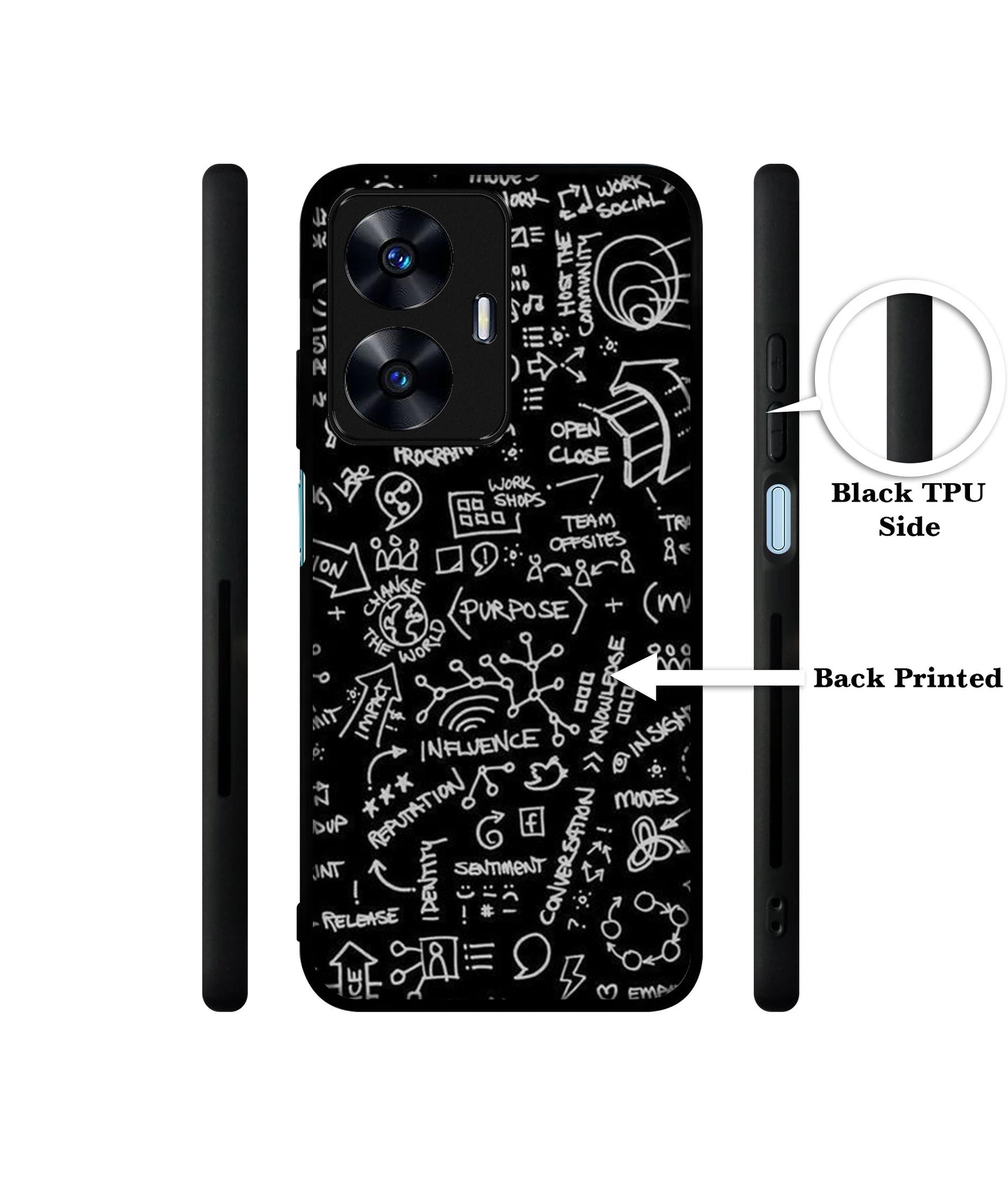 Formulas Designer 2D Printed Back Case Cover for Realme C55 4G / Narzo N55 4G