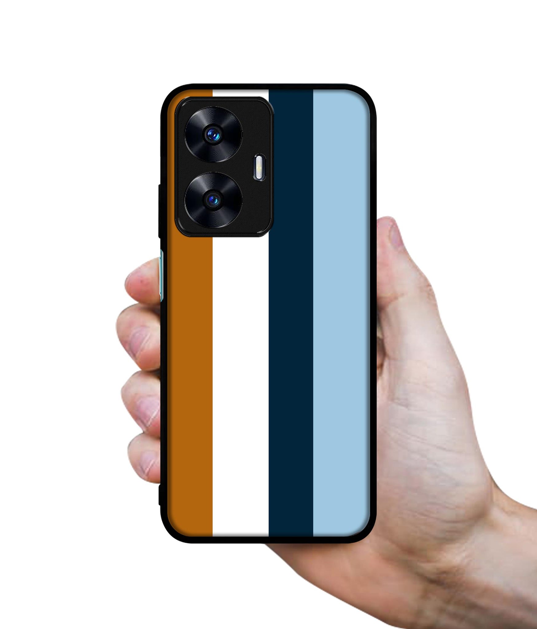 Color Stripes Designer 2D Printed Back Case Cover for Realme C55 4G / Narzo N55 4G