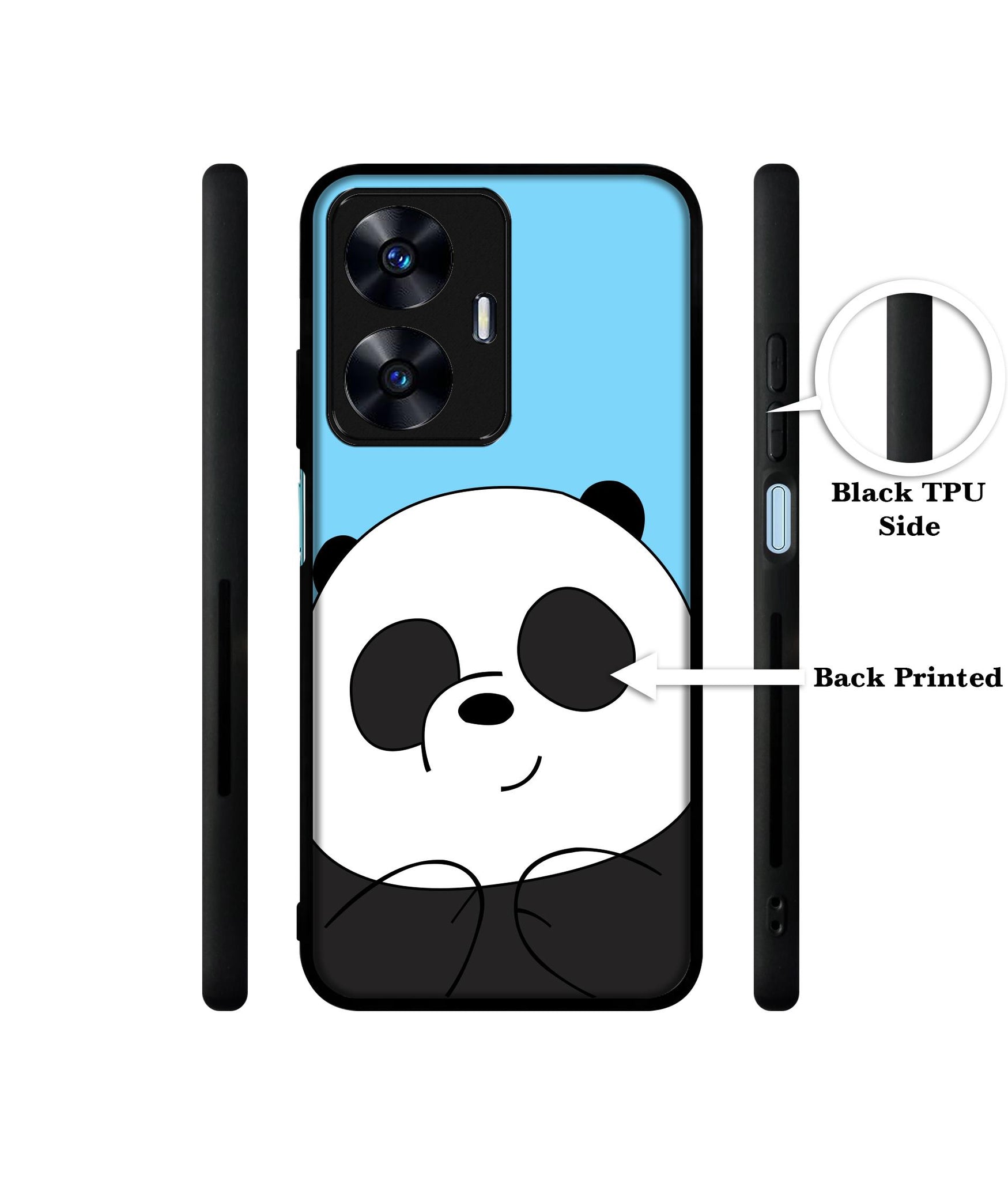 Cute Panda Designer 2D Printed Back Case Cover for Realme C55 4G / Narzo N55 4G