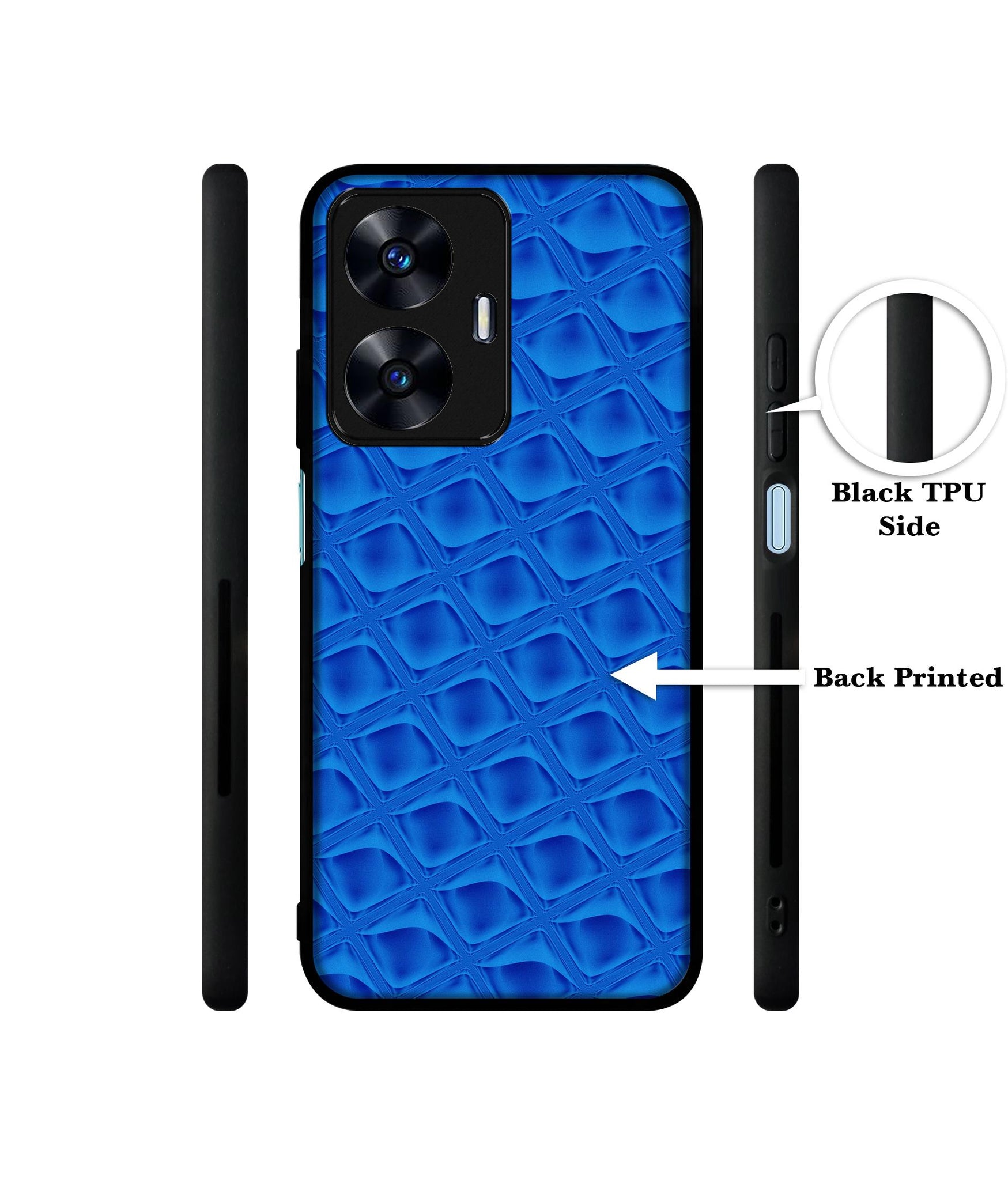 Blue Diamond Designer 2D Printed Back Case Cover for Realme C55 4G / Narzo N55 4G
