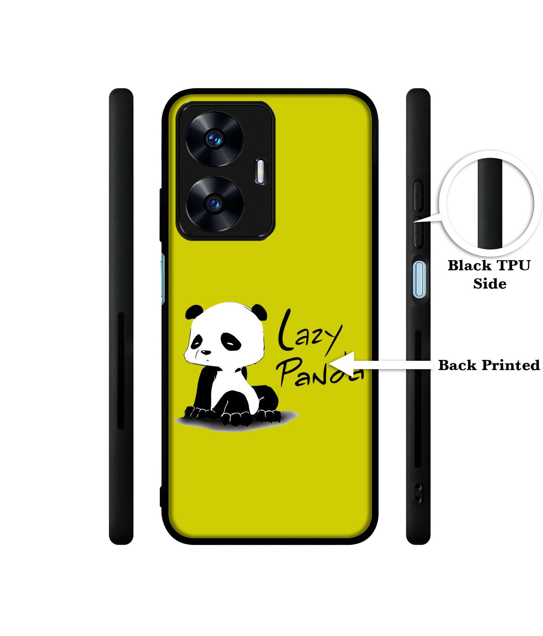 Lazy Panda Designer 2D Printed Back Case Cover for Realme C55 4G / Narzo N55 4G