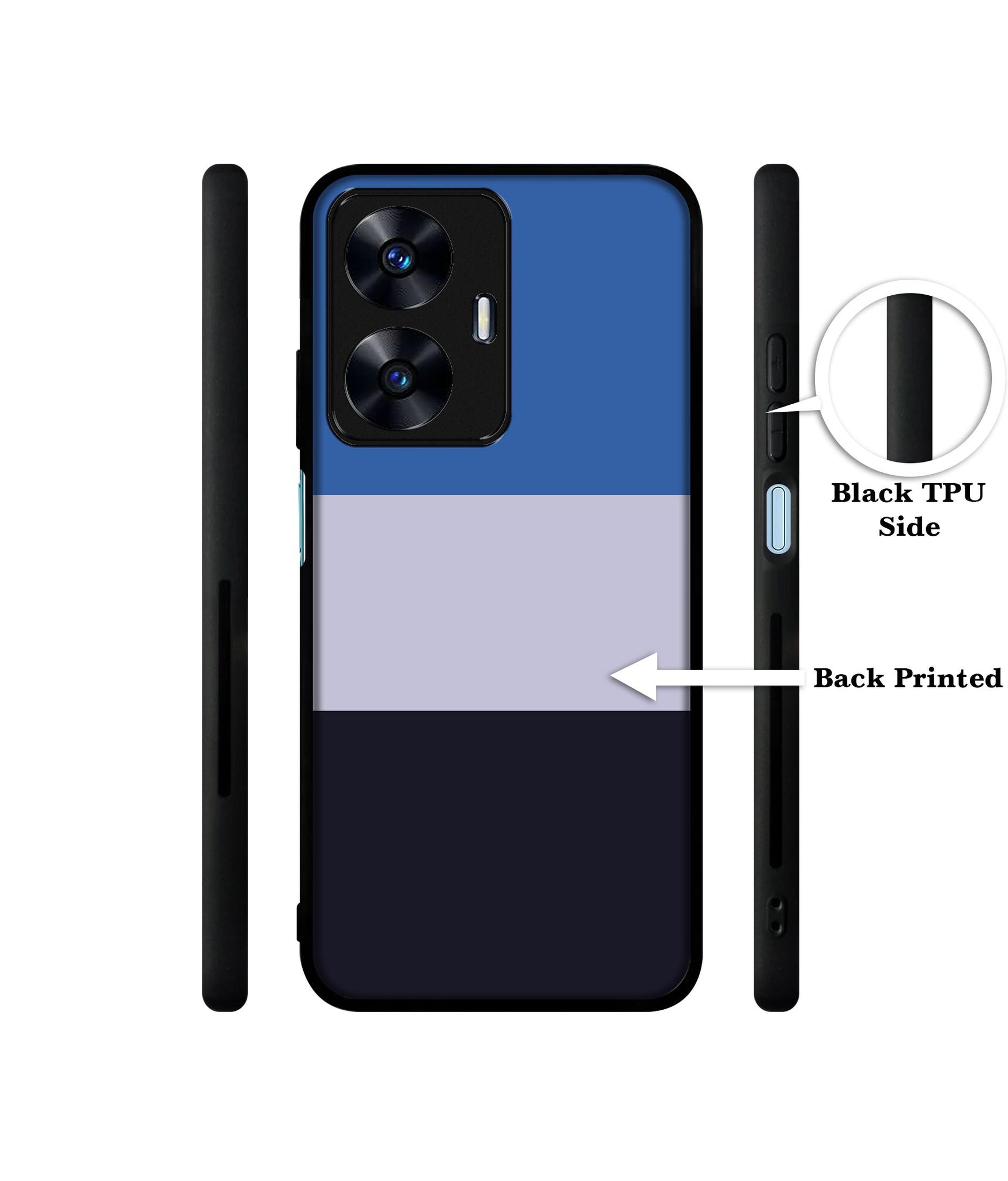 Three Color Stripes Designer 2D Printed Back Case Cover for Realme C55 4G / Narzo N55 4G