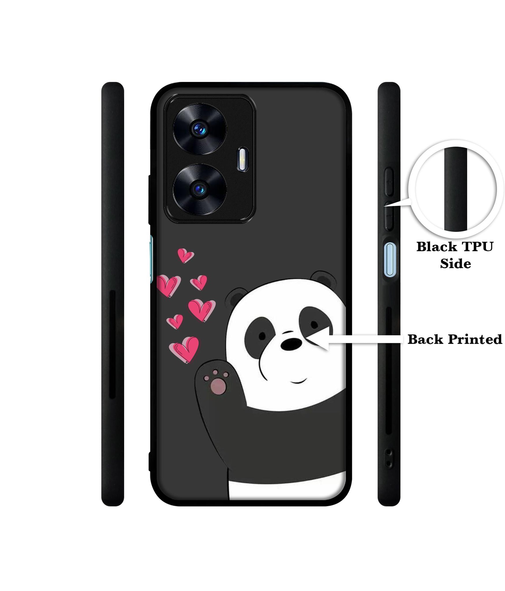 Love Panda Designer 2D Printed Back Case Cover for Realme C55 4G / Narzo N55 4G