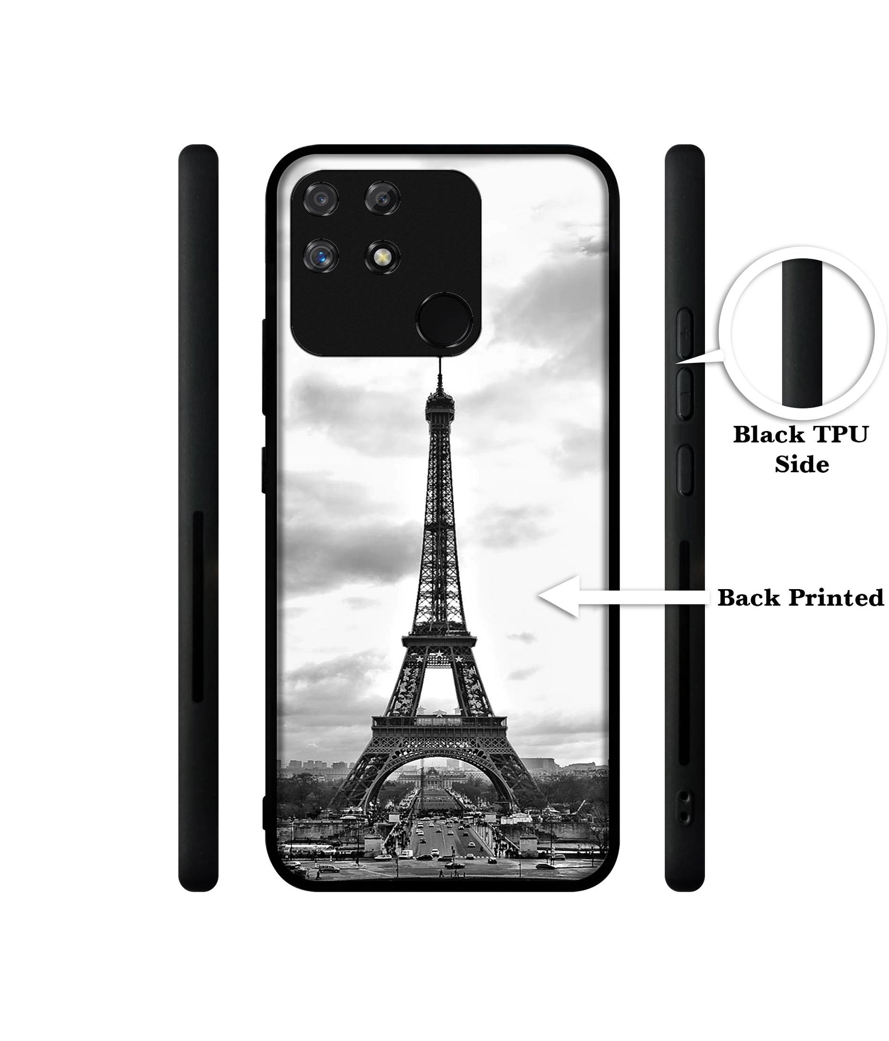 Eiffel Tower Designer 2D Printed Back Case Cover for Realme Narzo 50A 4G