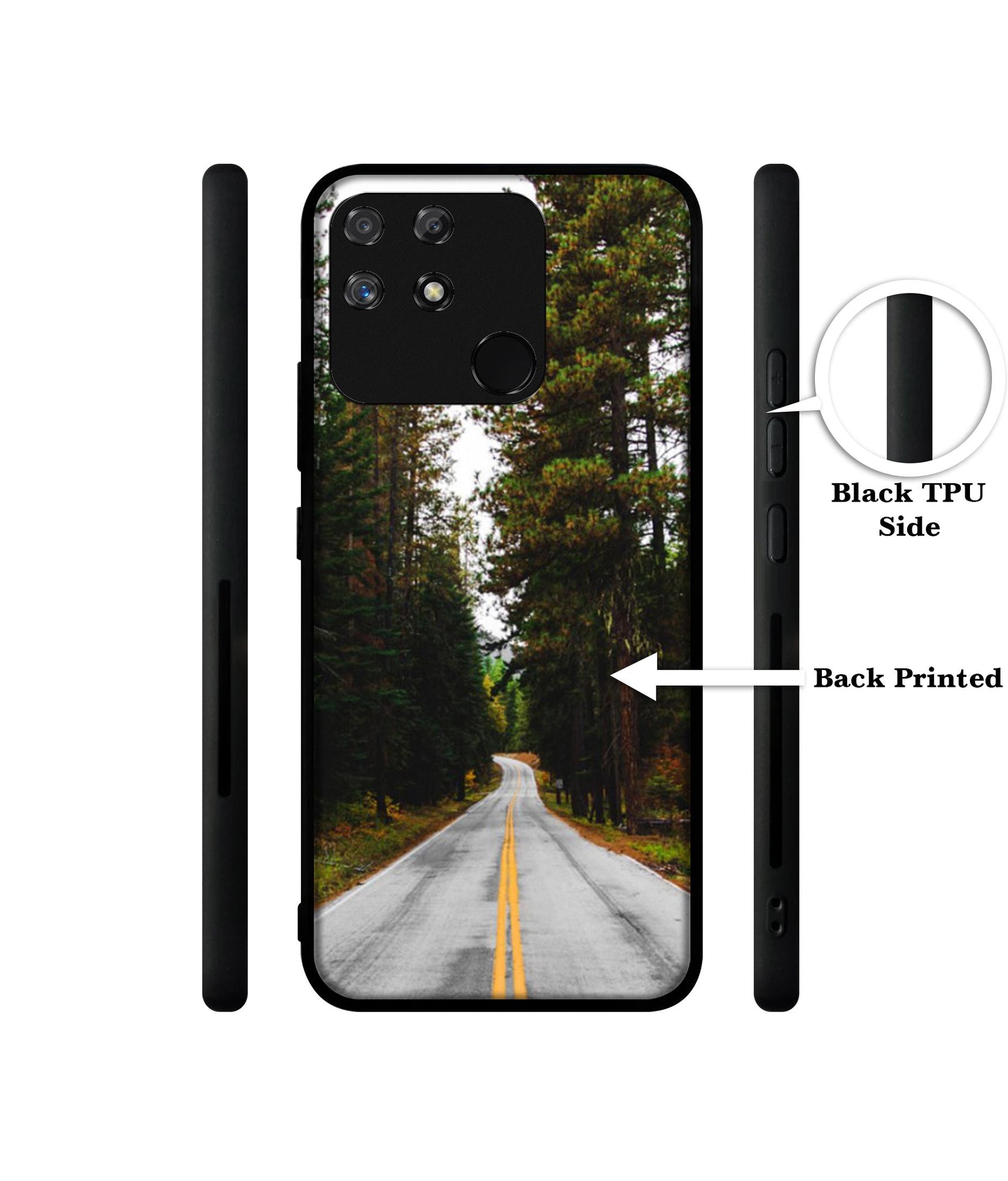 Road Photo Designer 2D Printed Back Case Cover for Realme Narzo 50A 4G