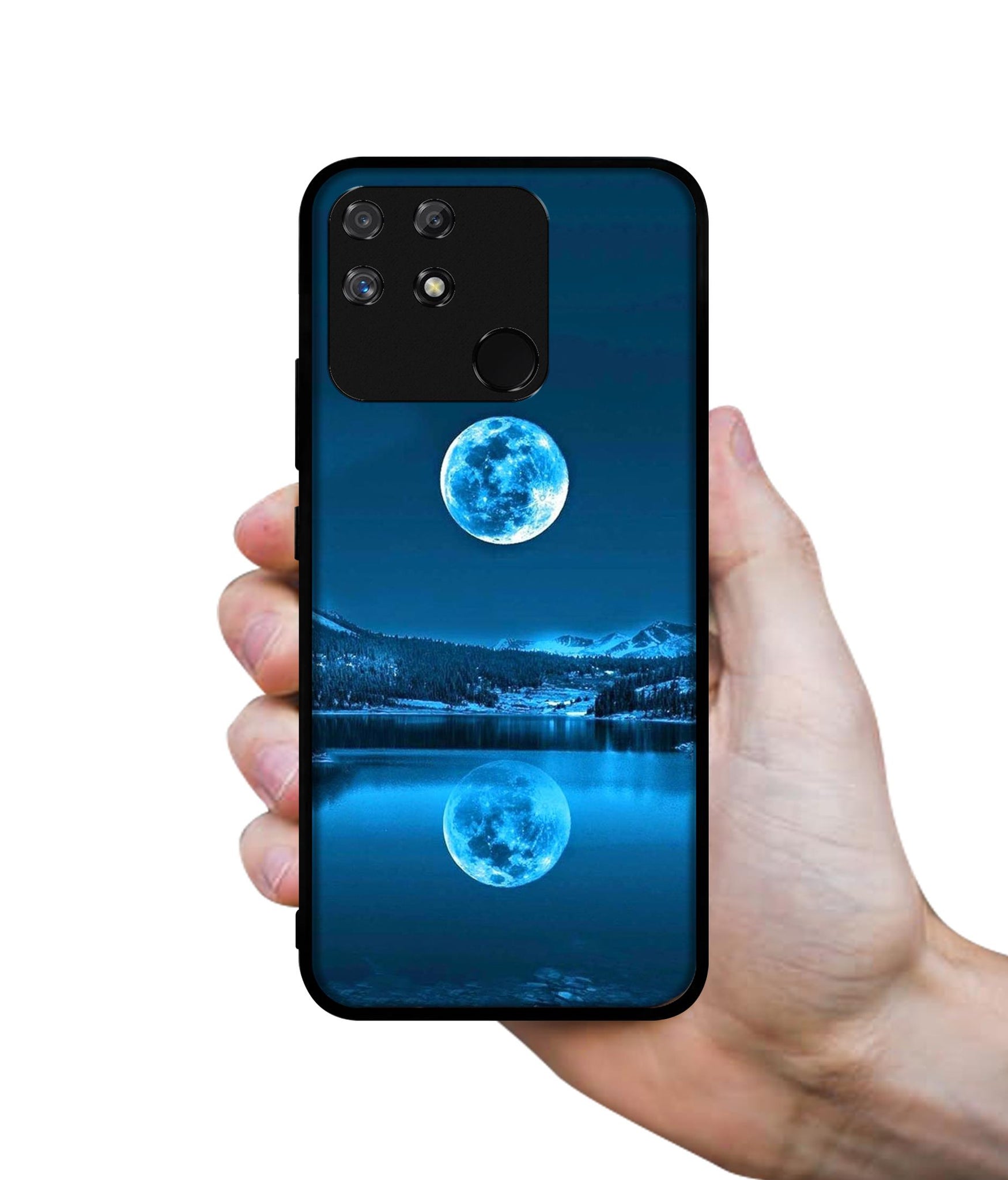 Awesome Moon Designer 2D Printed Back Case Cover for Realme Narzo 50A 4G