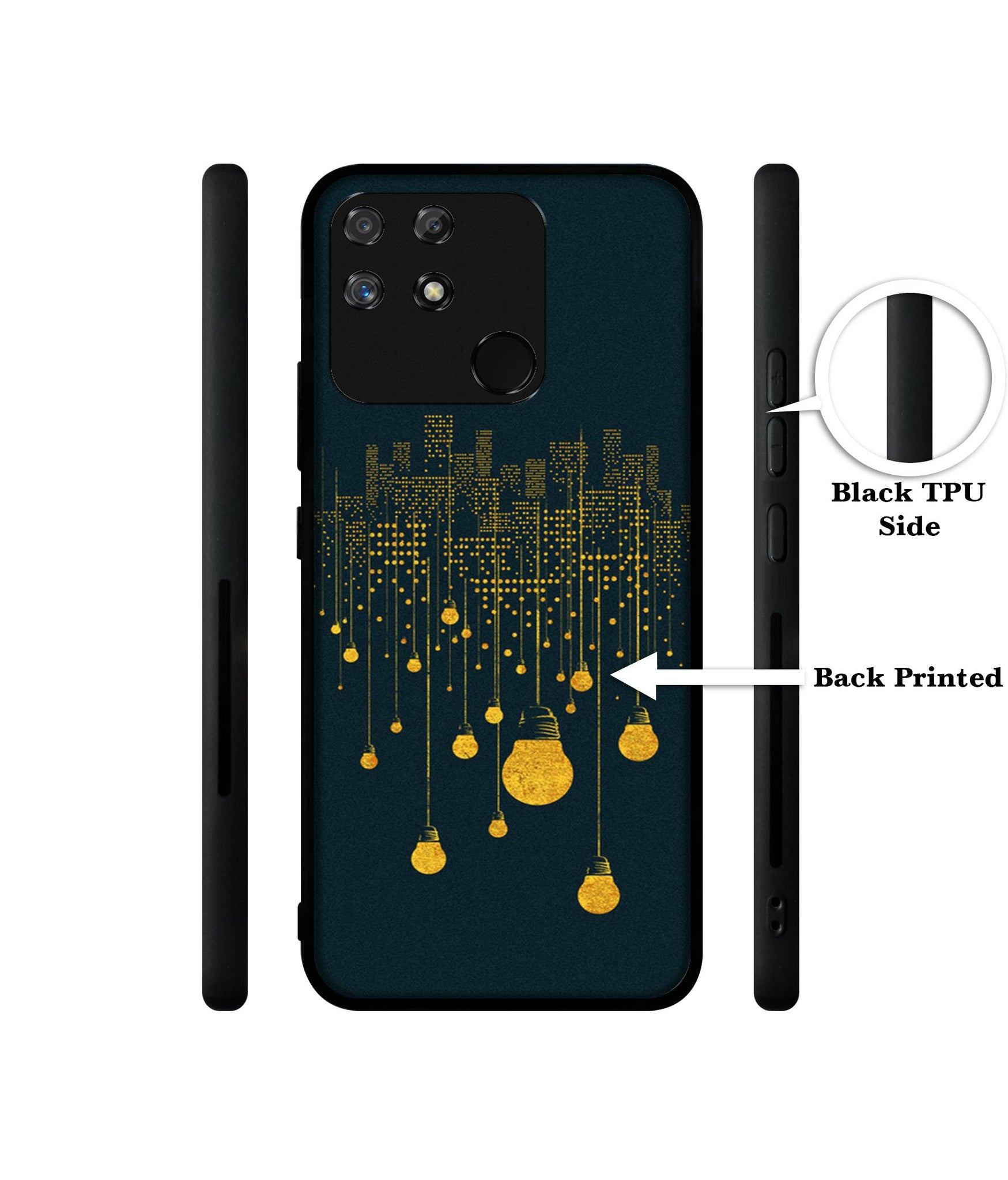 City Light Pattern Designer 2D Printed Back Case Cover for Realme Narzo 50A 4G