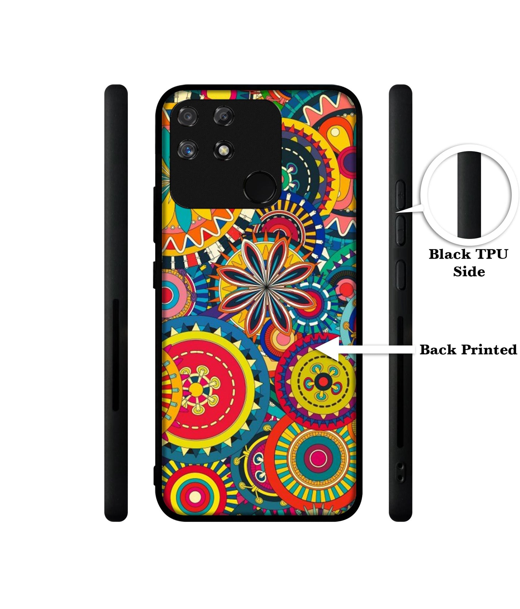Ring Pattern Print Designer 2D Printed Back Case Cover for Realme Narzo 50A 4G