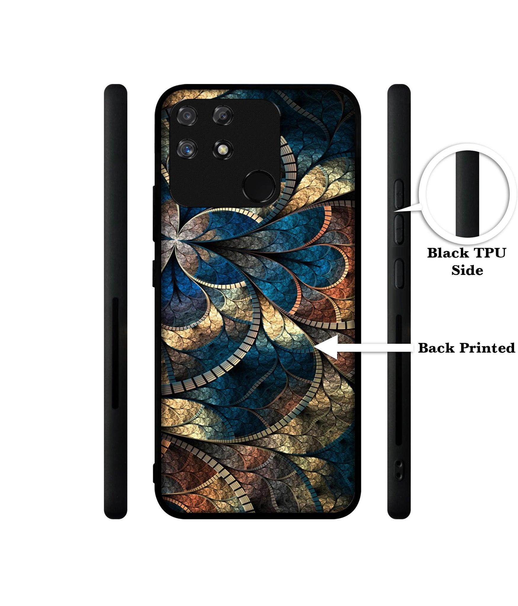 Fractional Pattern Designer 2D Printed Back Case Cover for Realme Narzo 50A 4G