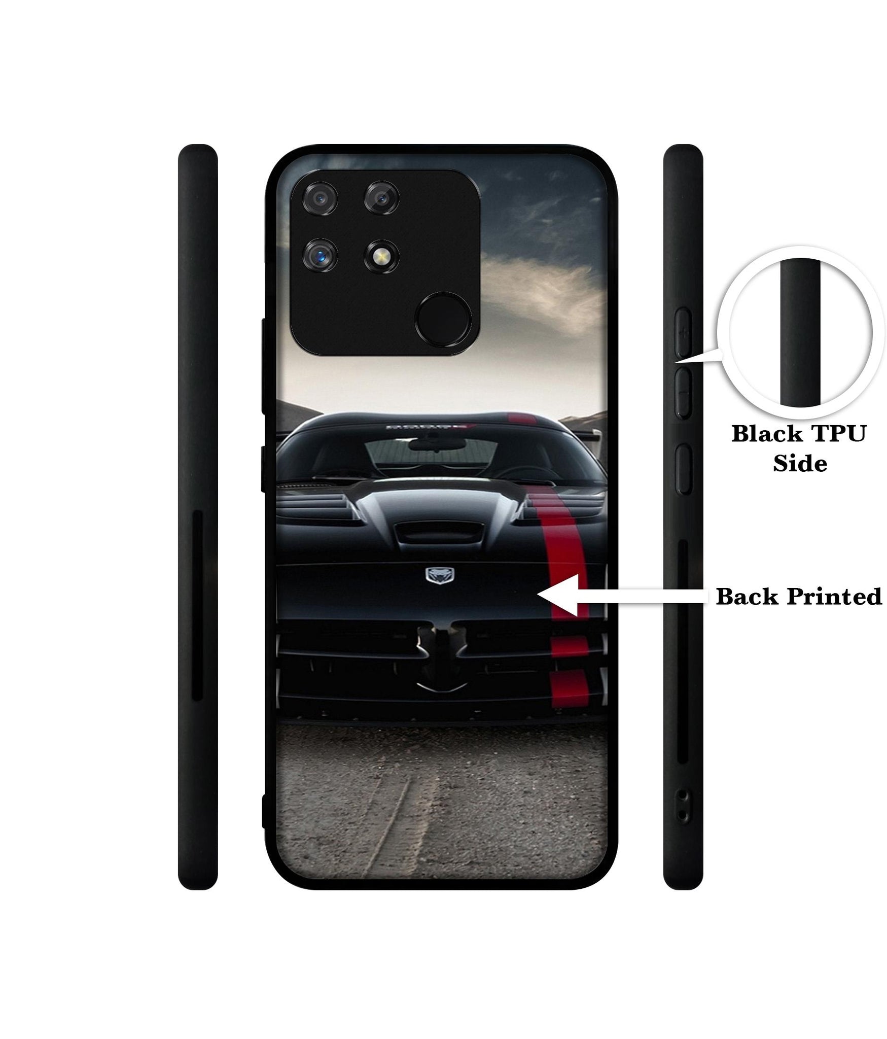 Sports Car Pattern Designer 2D Printed Back Case Cover for Realme Narzo 50A 4G