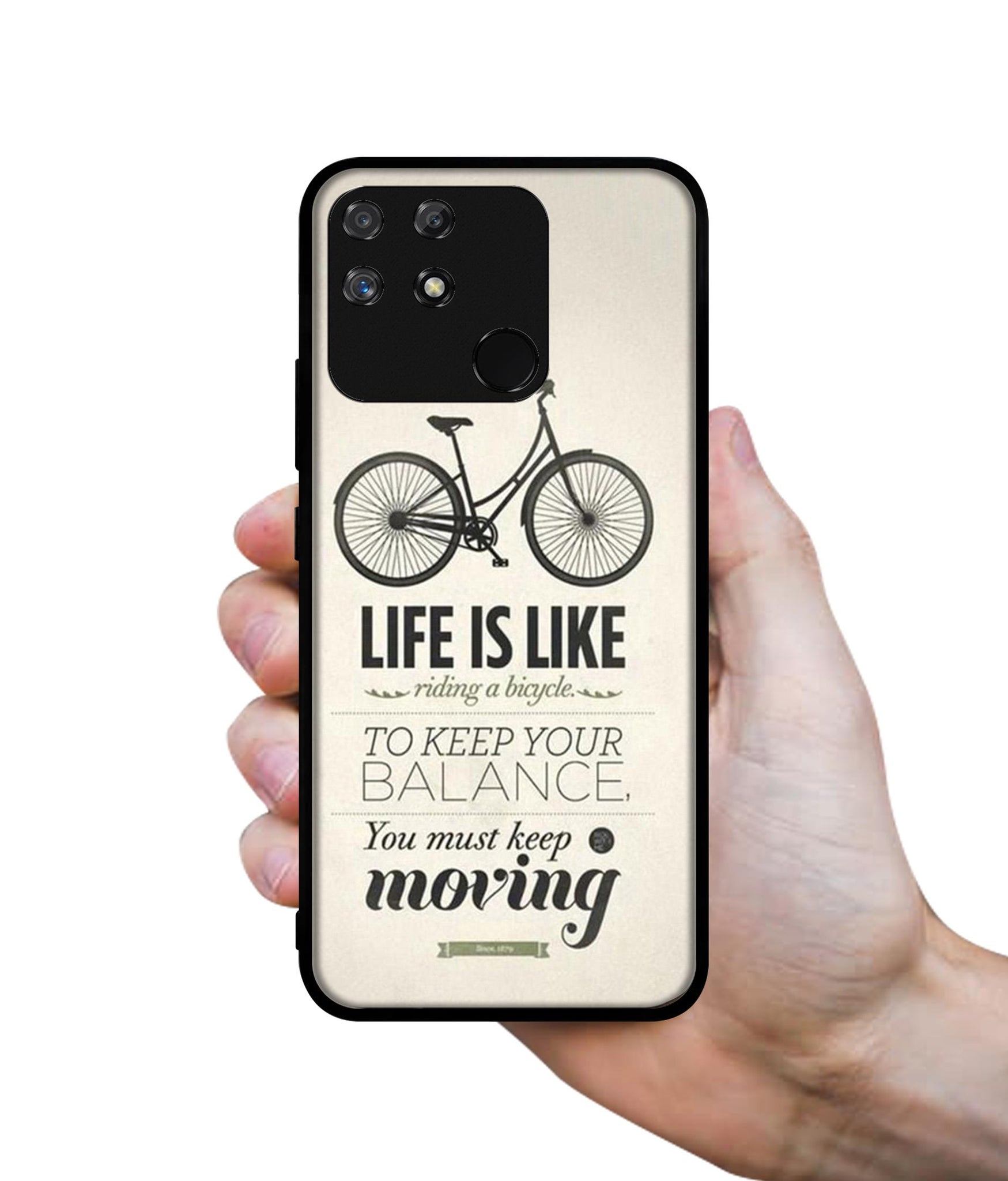 Life is Like Moving Designer 2D Printed Back Case Cover for Realme Narzo 50A 4G