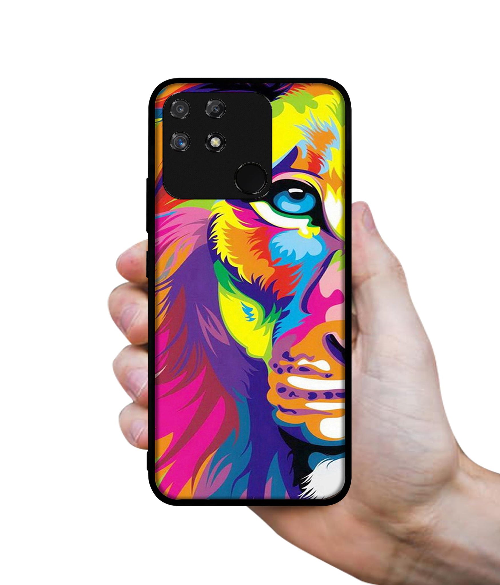 Lion Designer 2D Printed Back Case Cover for Realme Narzo 50A 4G
