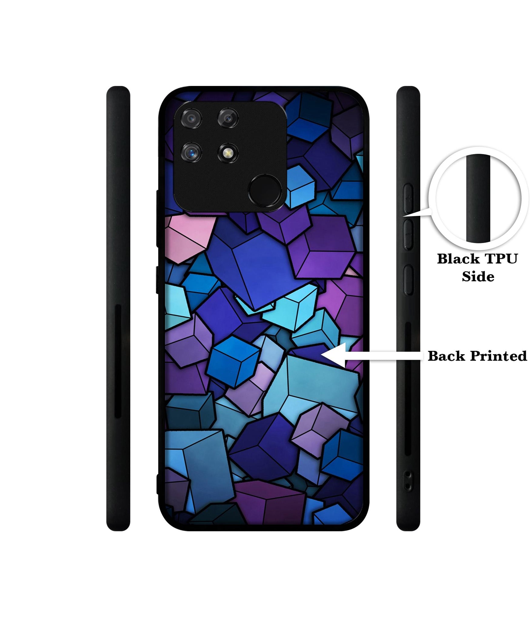 Color Box Designer 2D Printed Back Case Cover for Realme Narzo 50A 4G