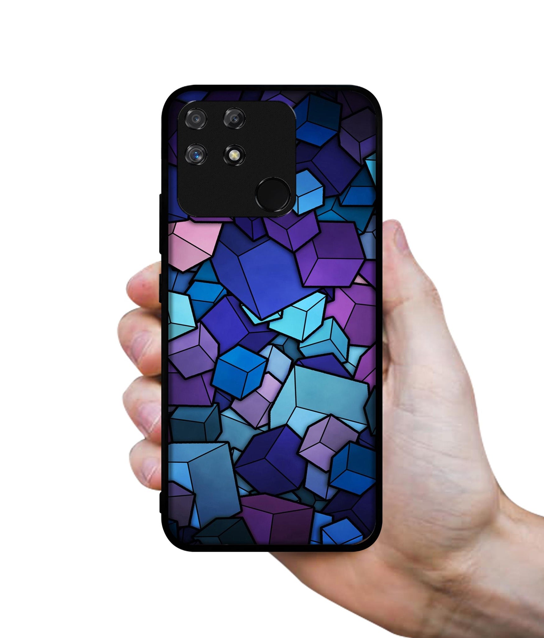 Color Box Designer 2D Printed Back Case Cover for Realme Narzo 50A 4G