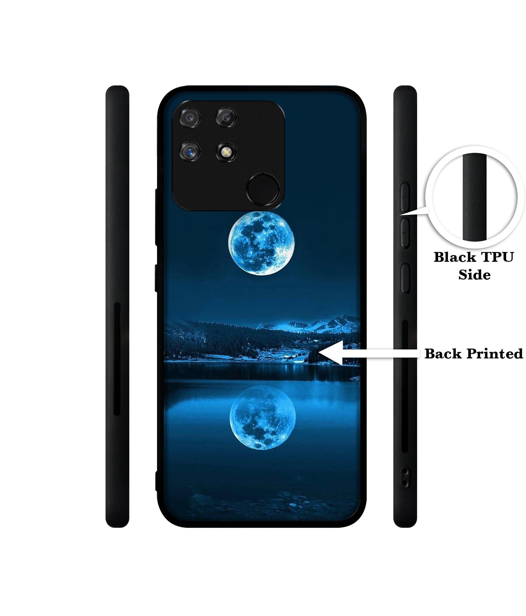 Moon Pattern Print Designer 2D Printed Back Case Cover for Realme Narzo 50A 4G
