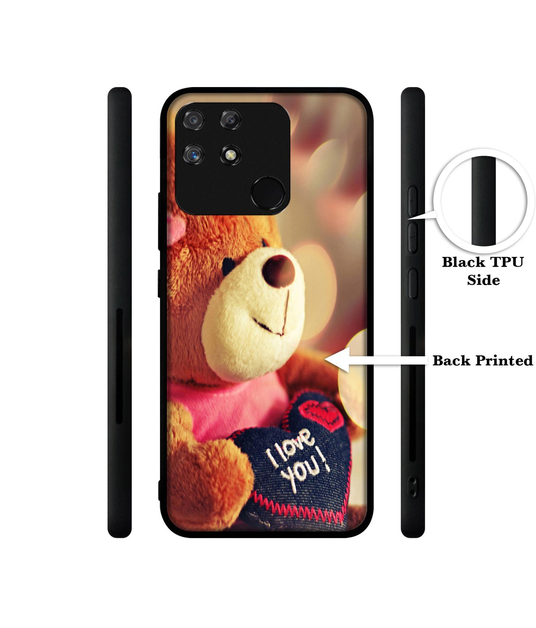 Teddy Bear Designer 2D Printed Back Case Cover for Realme Narzo 50A 4G