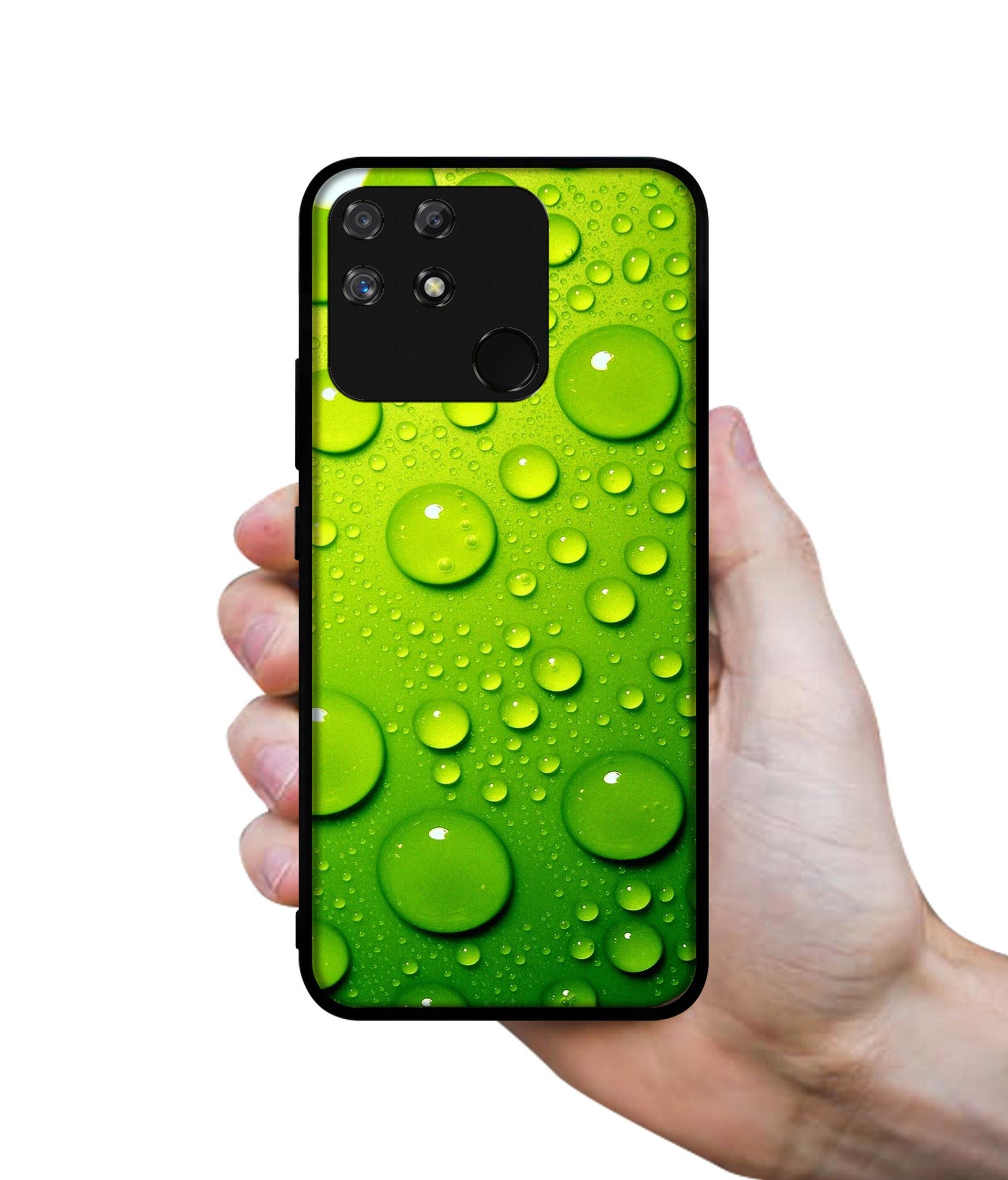 Green Bubbles Designer 2D Printed Back Case Cover for Realme Narzo 50A 4G