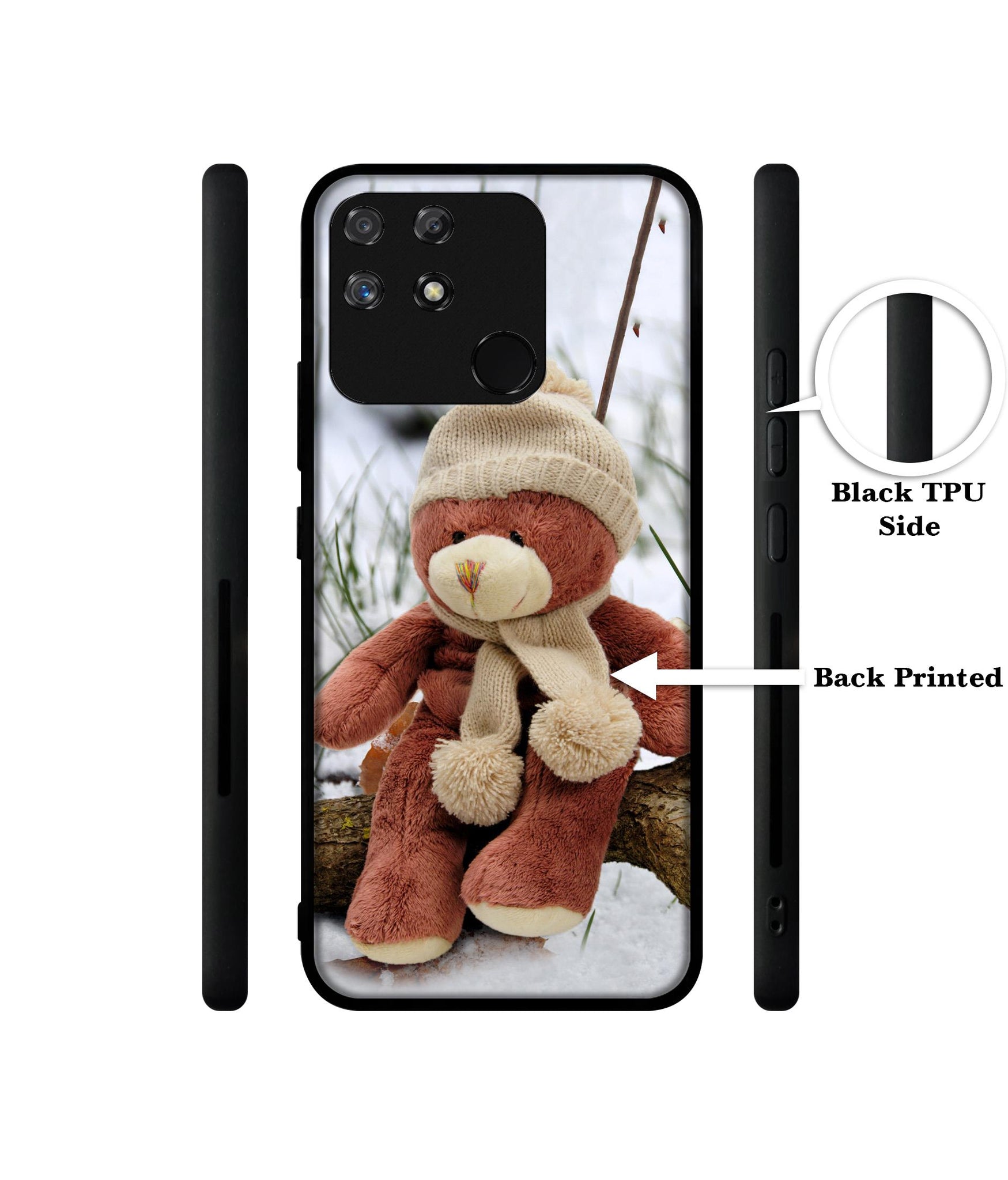 Woolen Bear Designer 2D Printed Back Case Cover for Realme Narzo 50A 4G