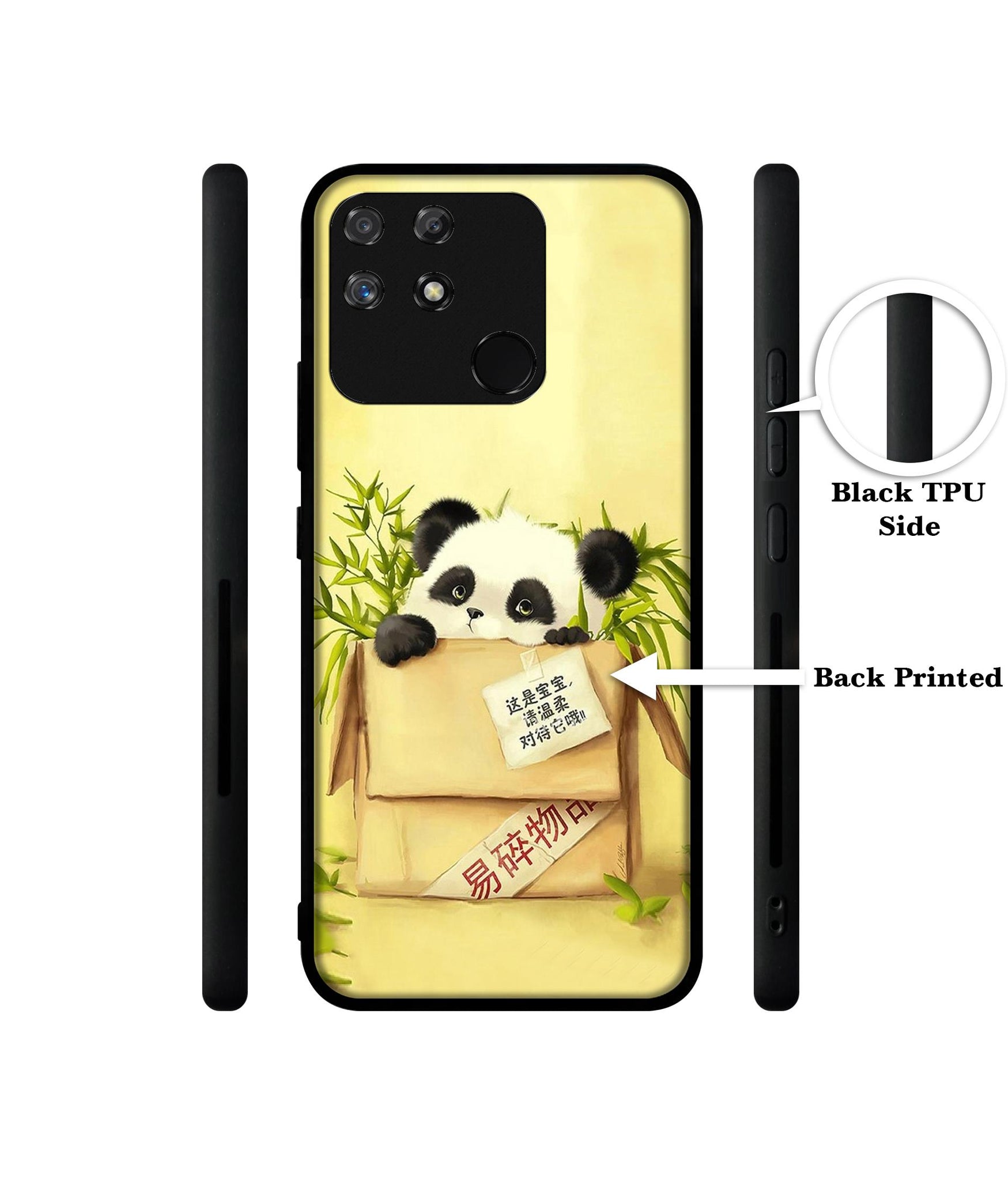Panda In Box Designer 2D Printed Back Case Cover for Realme Narzo 50A 4G