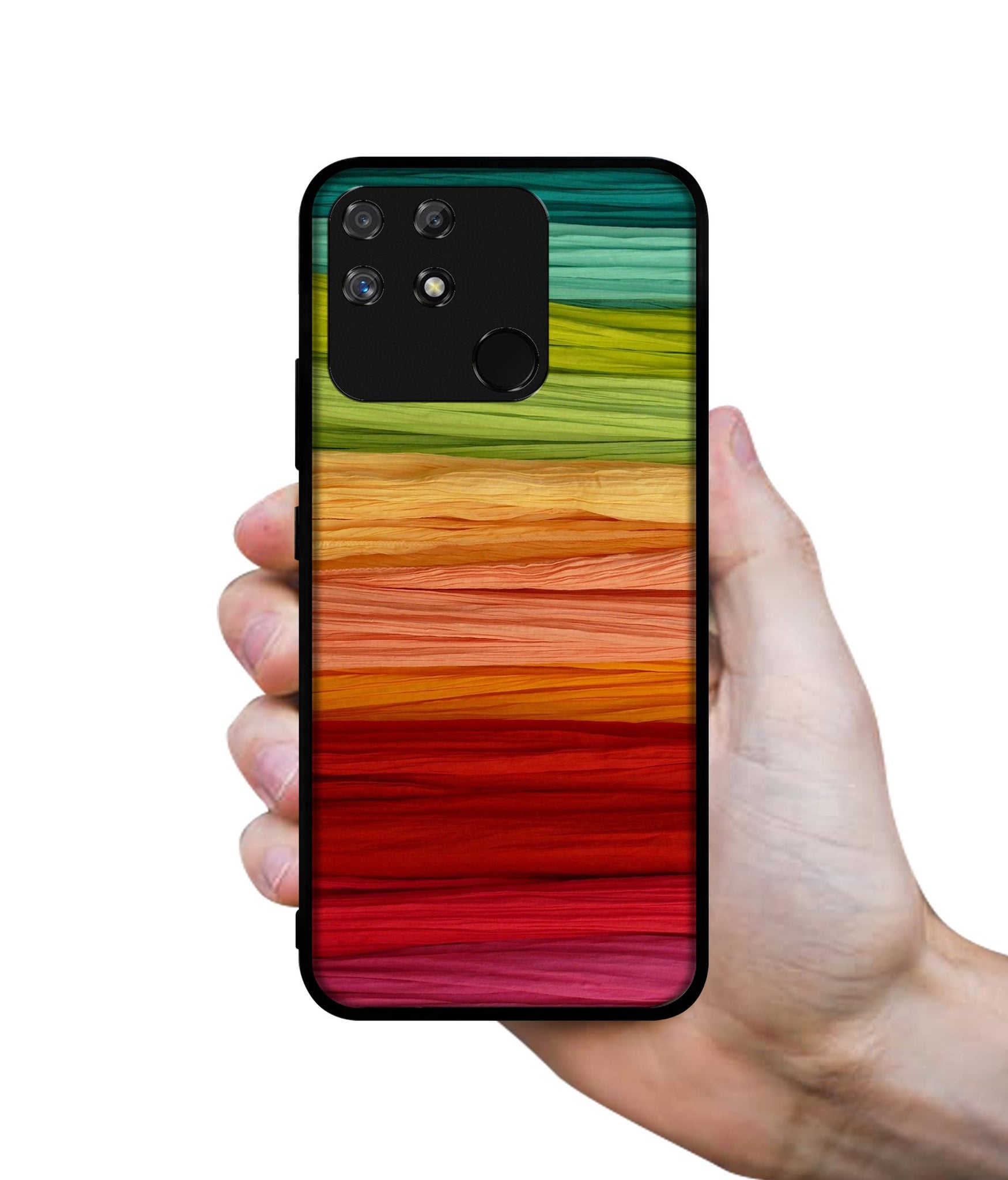 Colorful Thread Designer 2D Printed Back Case Cover for Realme Narzo 50A 4G