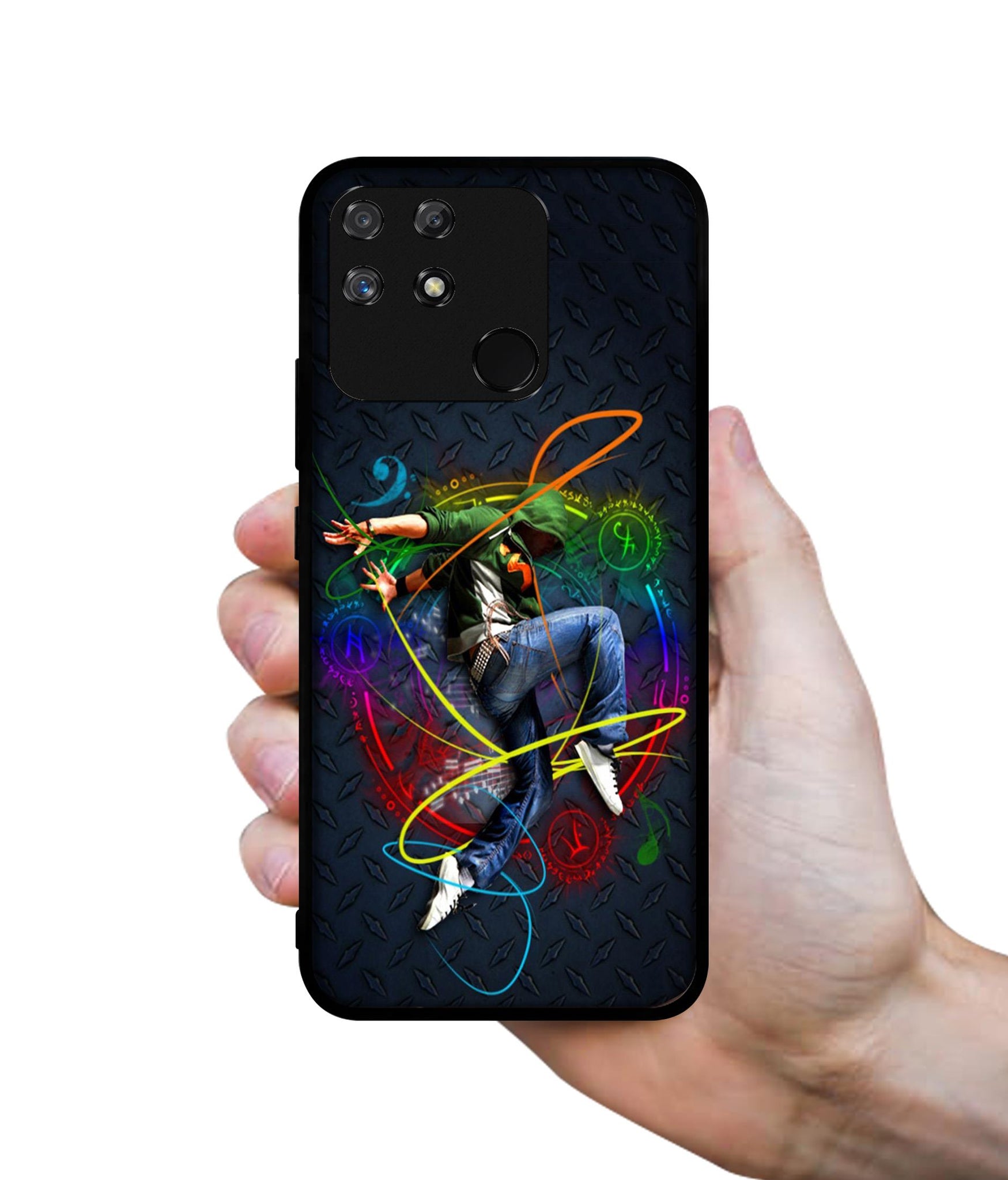 Boy With Music Designer 2D Printed Back Case Cover for Realme Narzo 50A 4G
