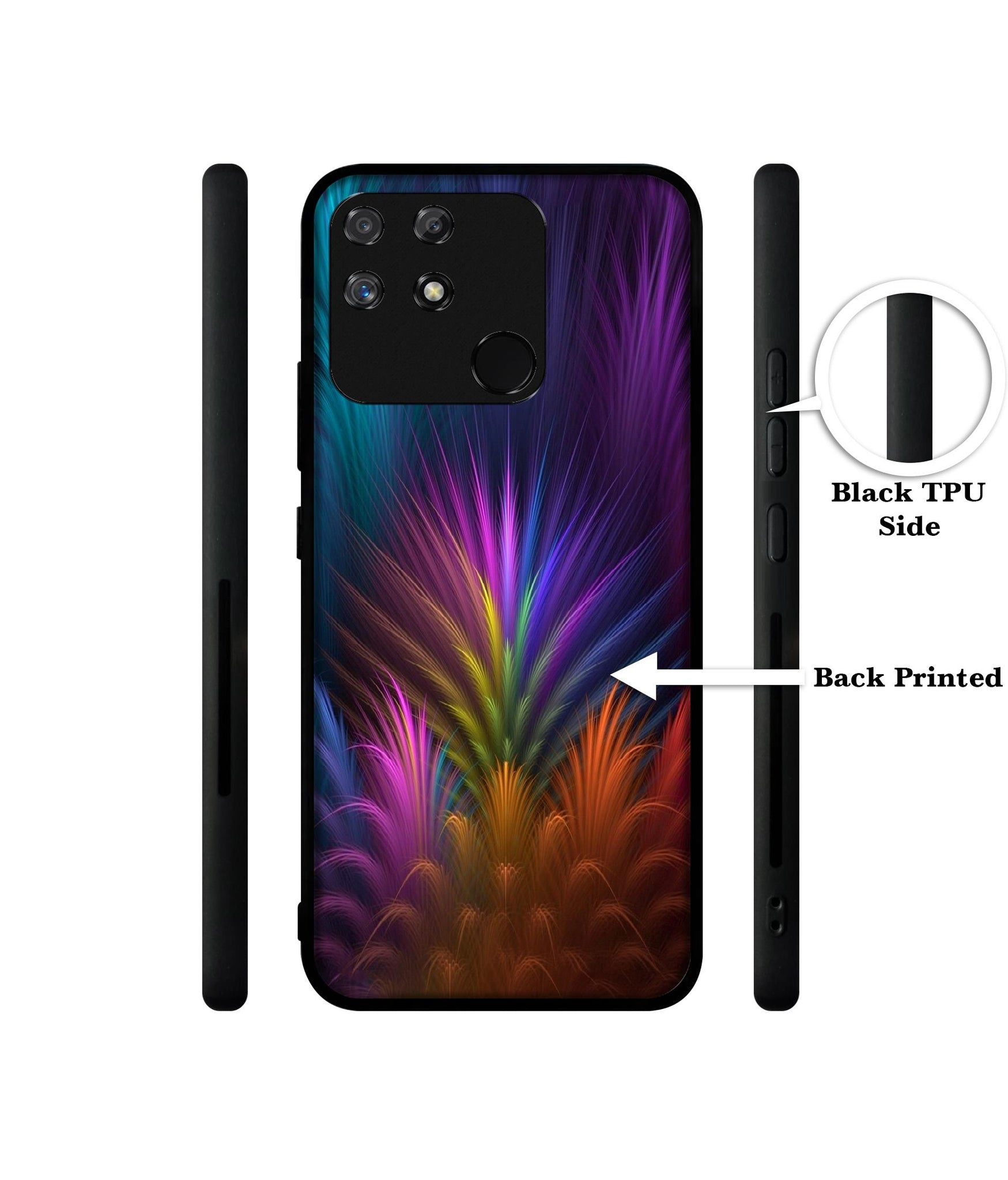 Multicoloured Designer 2D Printed Back Case Cover for Realme Narzo 50A 4G