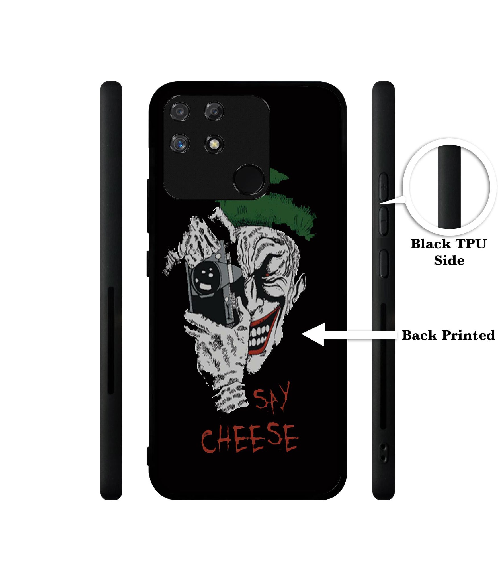 Joker Say Cheese Designer 2D Printed Back Case Cover for Realme Narzo 50A 4G